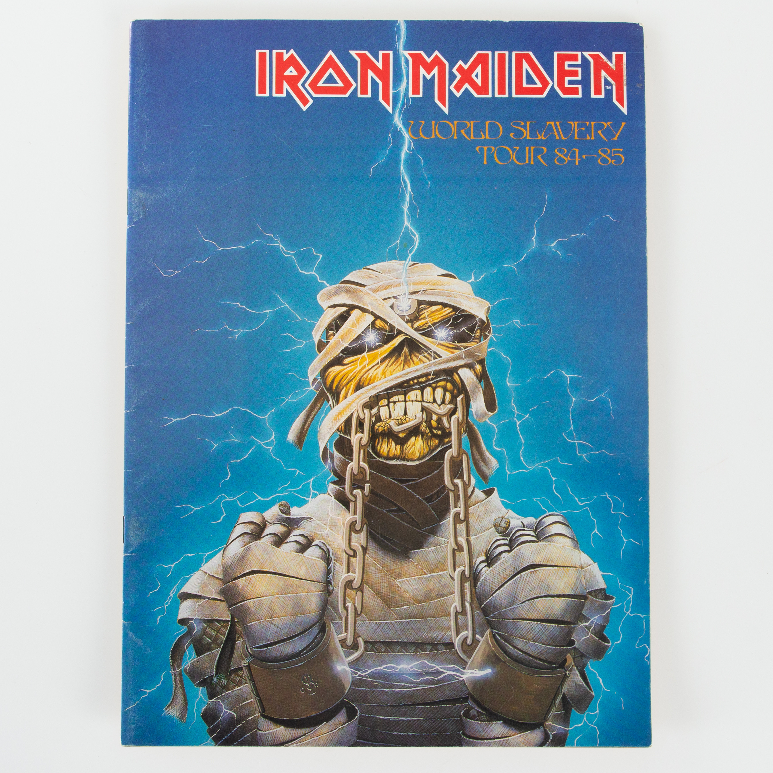 IRON MAIDEN FOTO/TURNÉPROGRAM WORLD SLAVERY TOUR 1984/85.