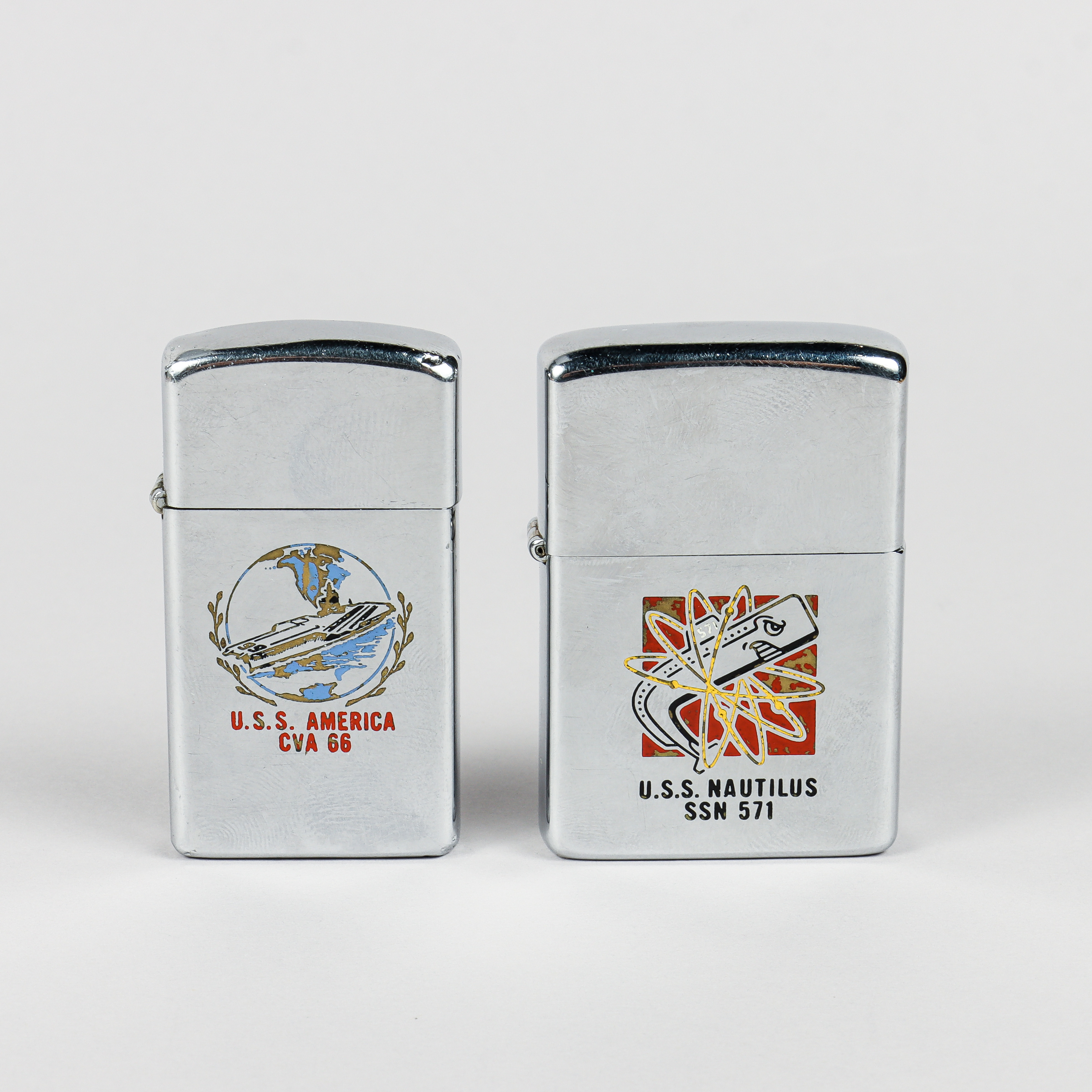 ZIPPO TÄNDARE 2 stycken, 1970-tal.
