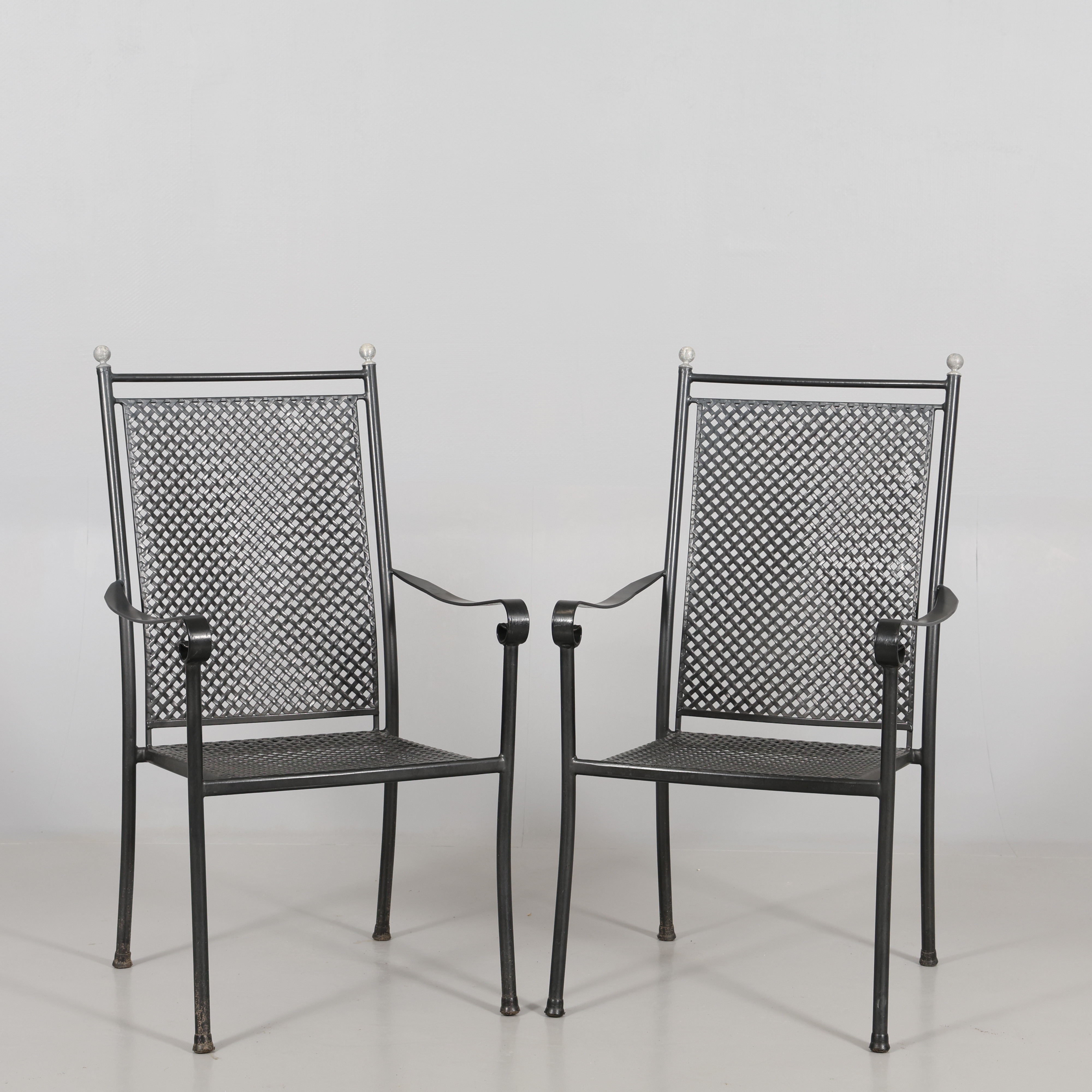 TRÄDGÅRDSSTOLAR 1 par , aluminium.