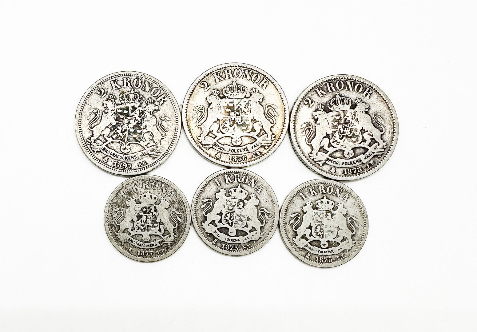 MYNT, 6 st, Silver, 1800-tal.