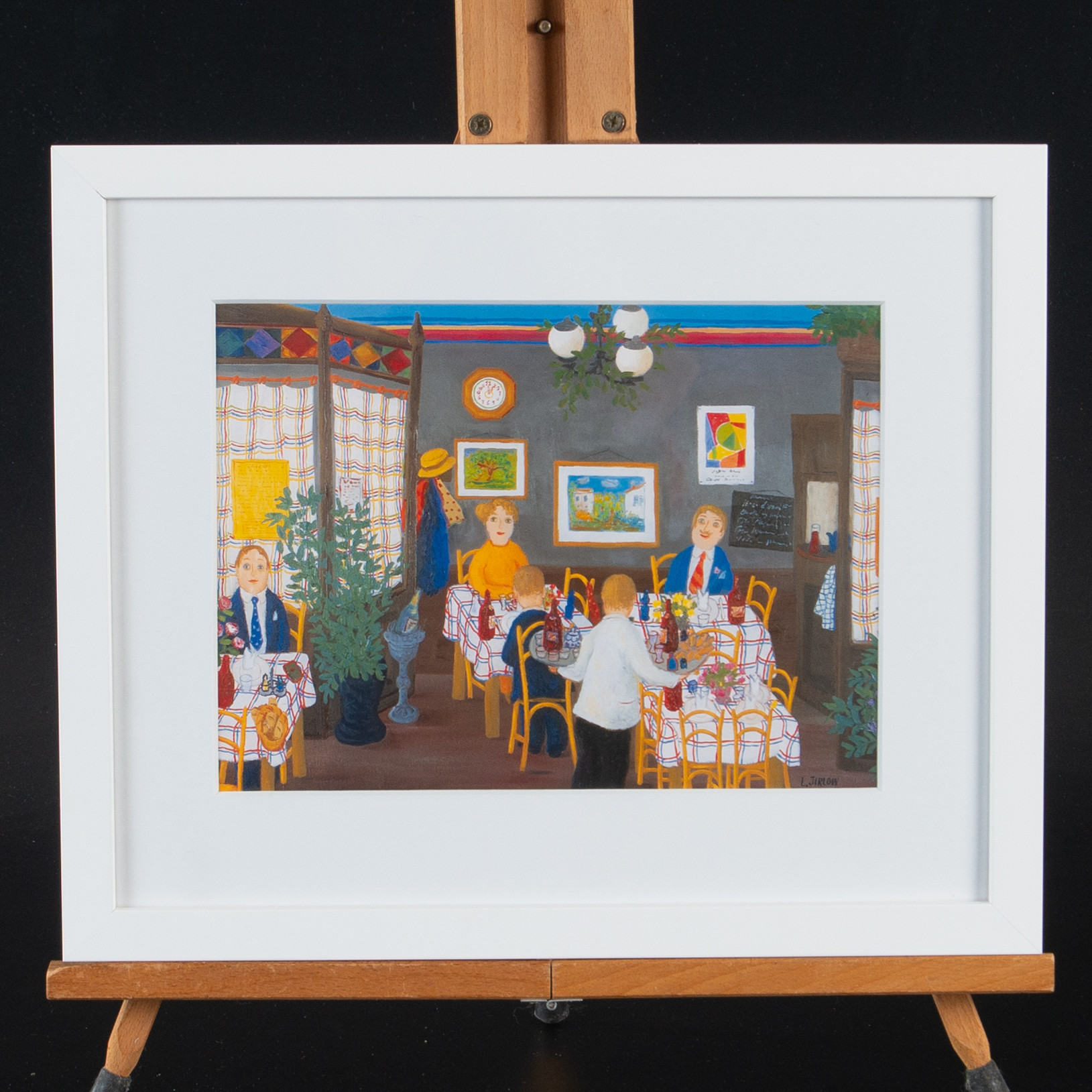 LENNART JIRLOW. Färgoffset, "Vid bordet".