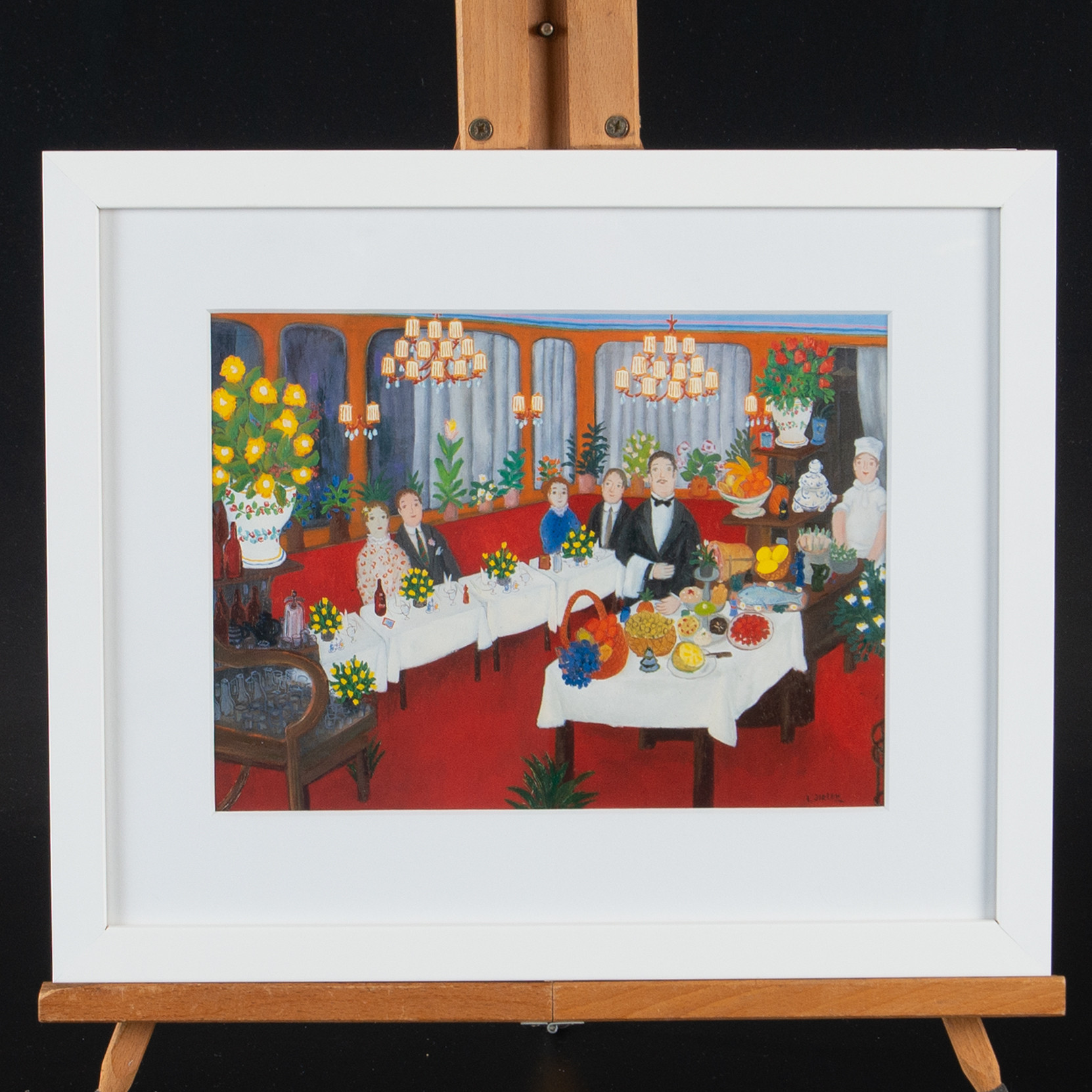 LENNART JIRLOW. Färgoffset, "Kyparen Väntar".