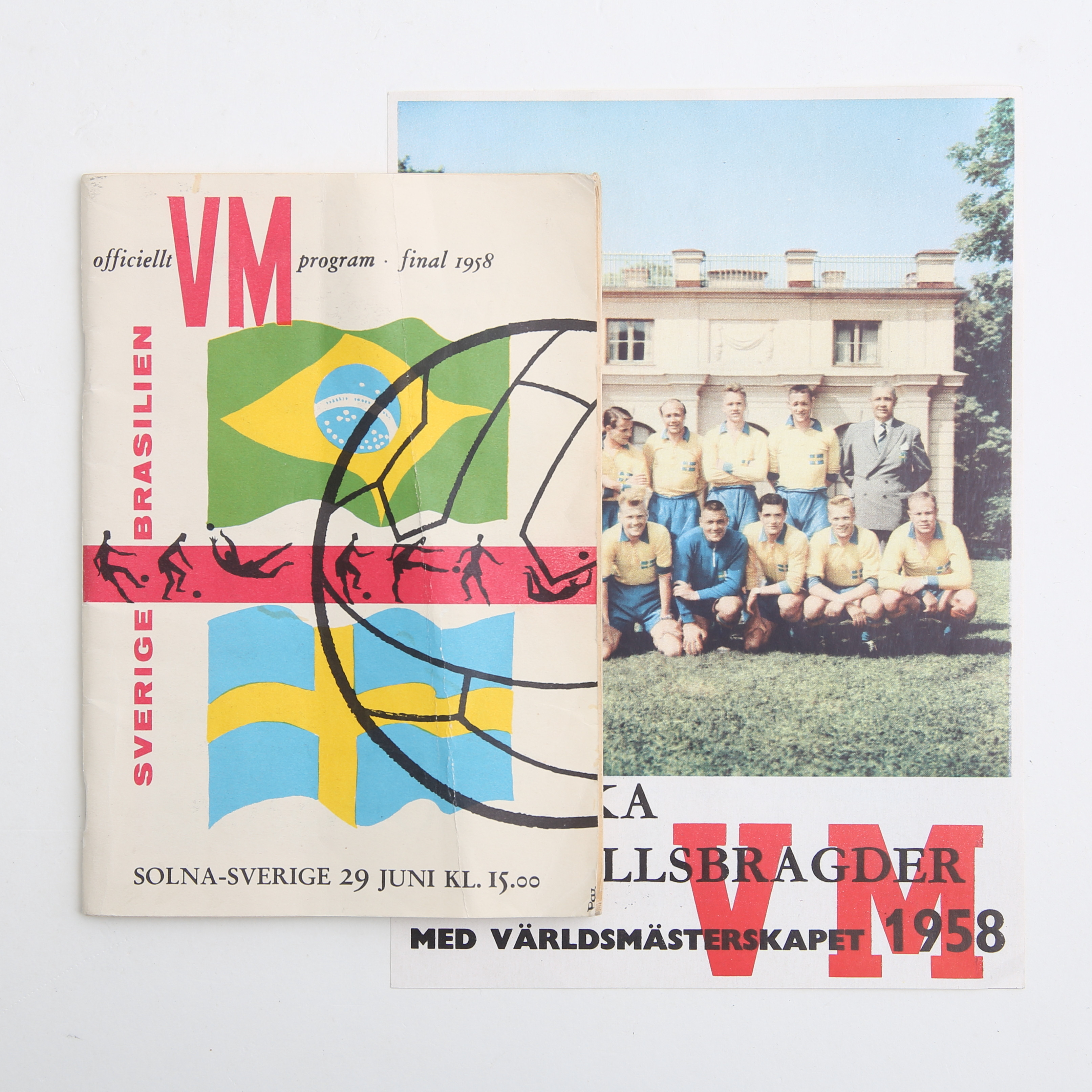 VM PROGRAM 1958, Fotbolls VM i Sverige 1958.