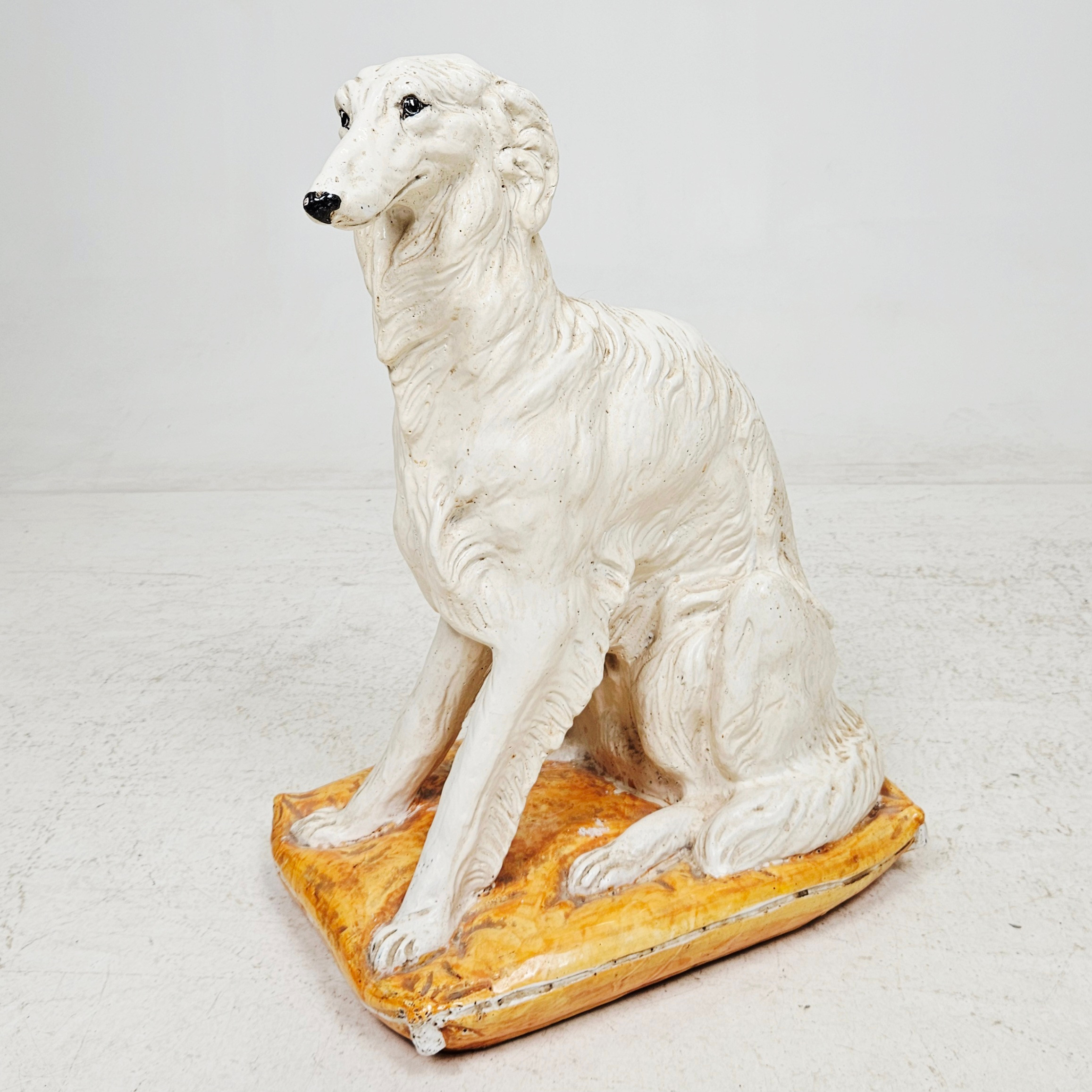 GOLVSKULPTUR, keramik, Borzoi, Italien.