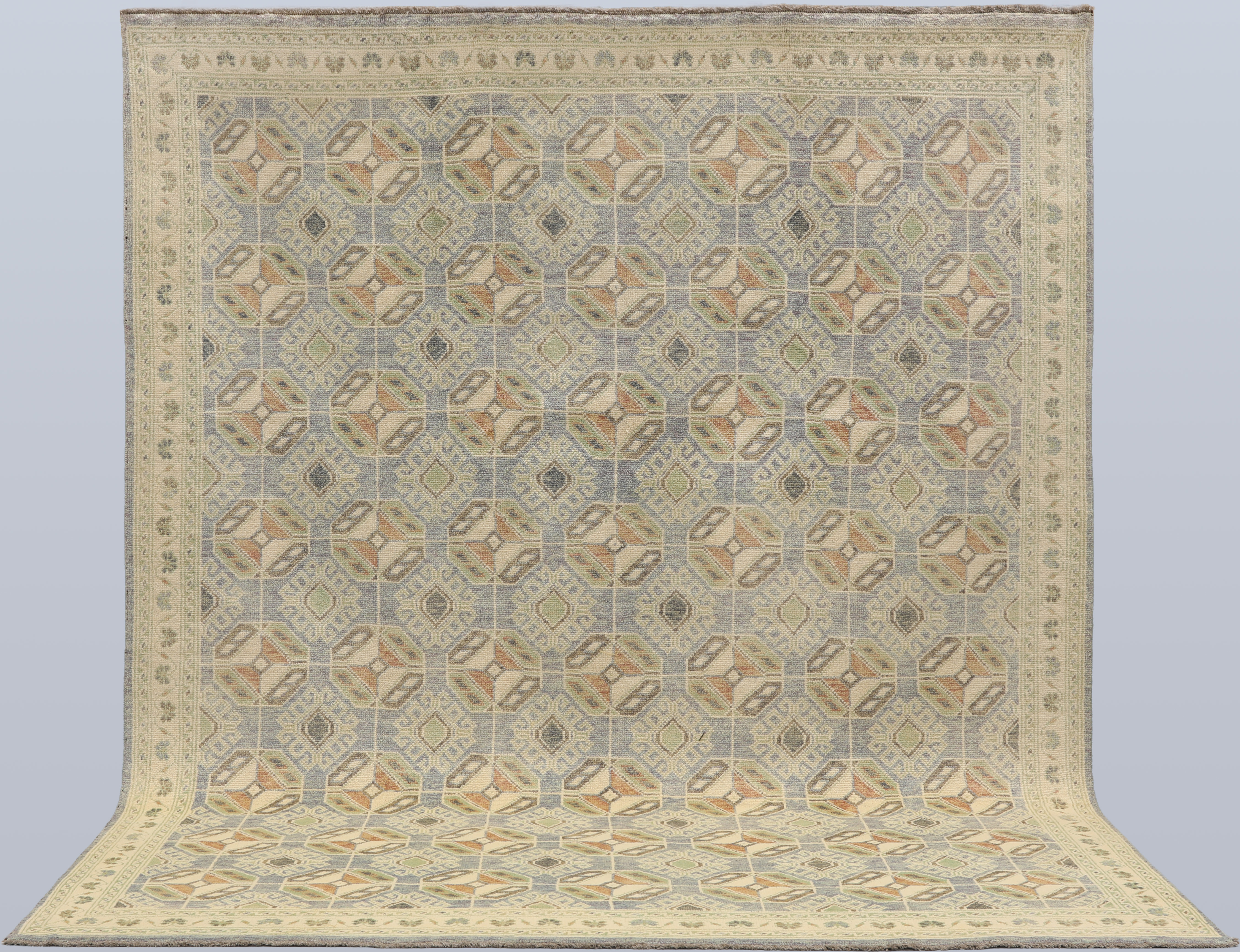 ORIENTMATTA. Orientalisk fine, overall-design, 301 x 249 cm.