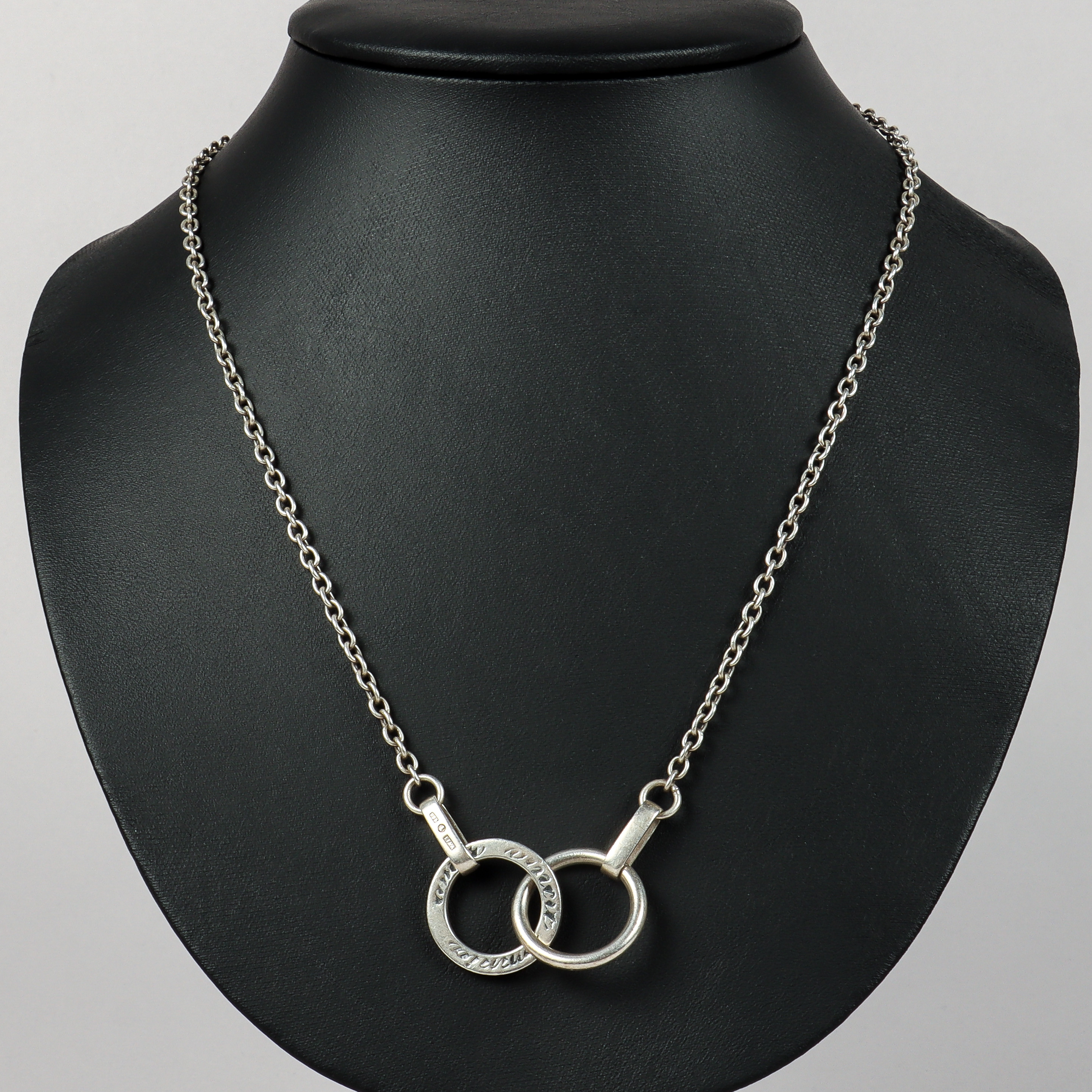 EFVA ATTLING. Collier, "Twosome necklace", sterlingsilver, Stockholm.
