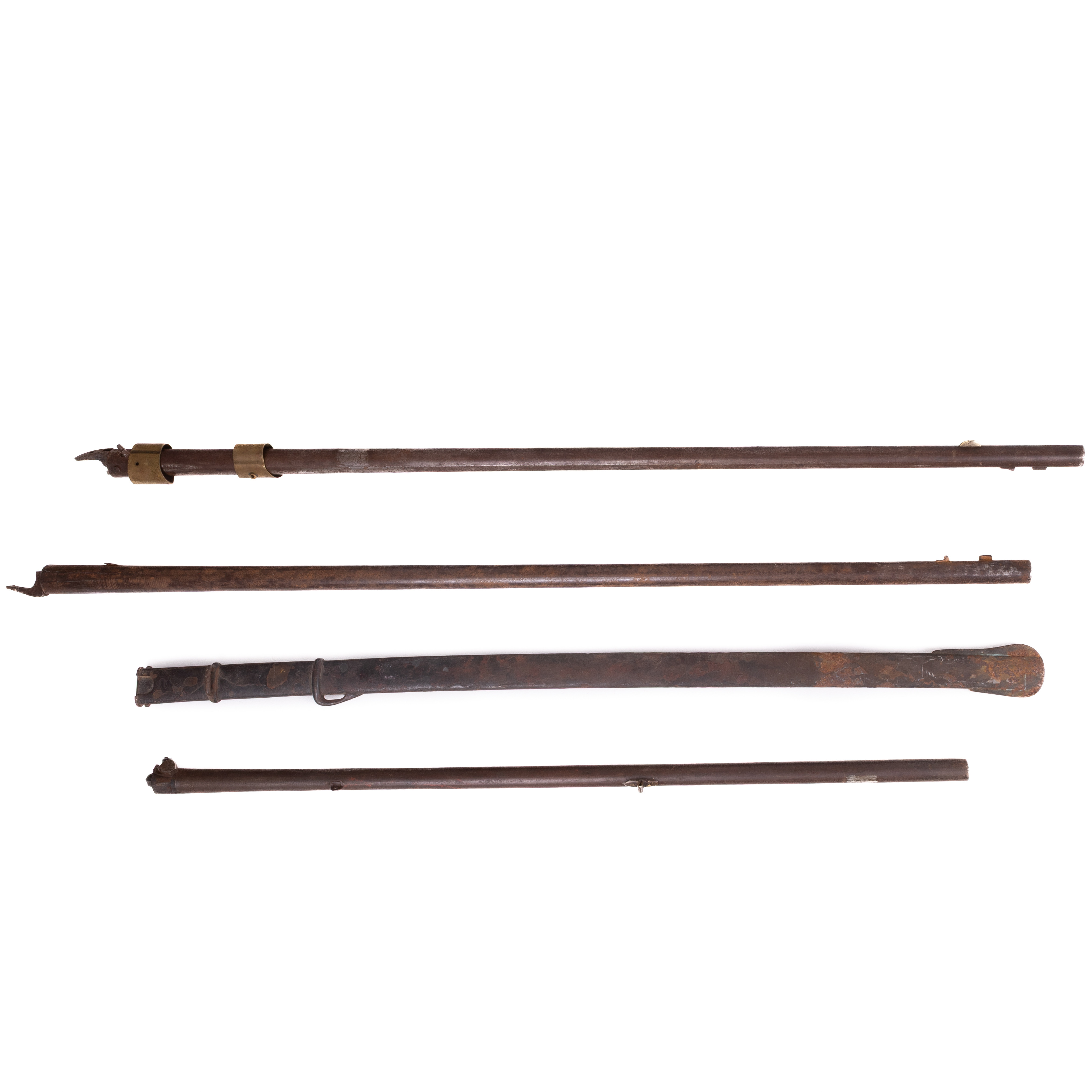 PARTI, muskötpipor, bajonettbalja, Sverige, 1700-1800-tal.
