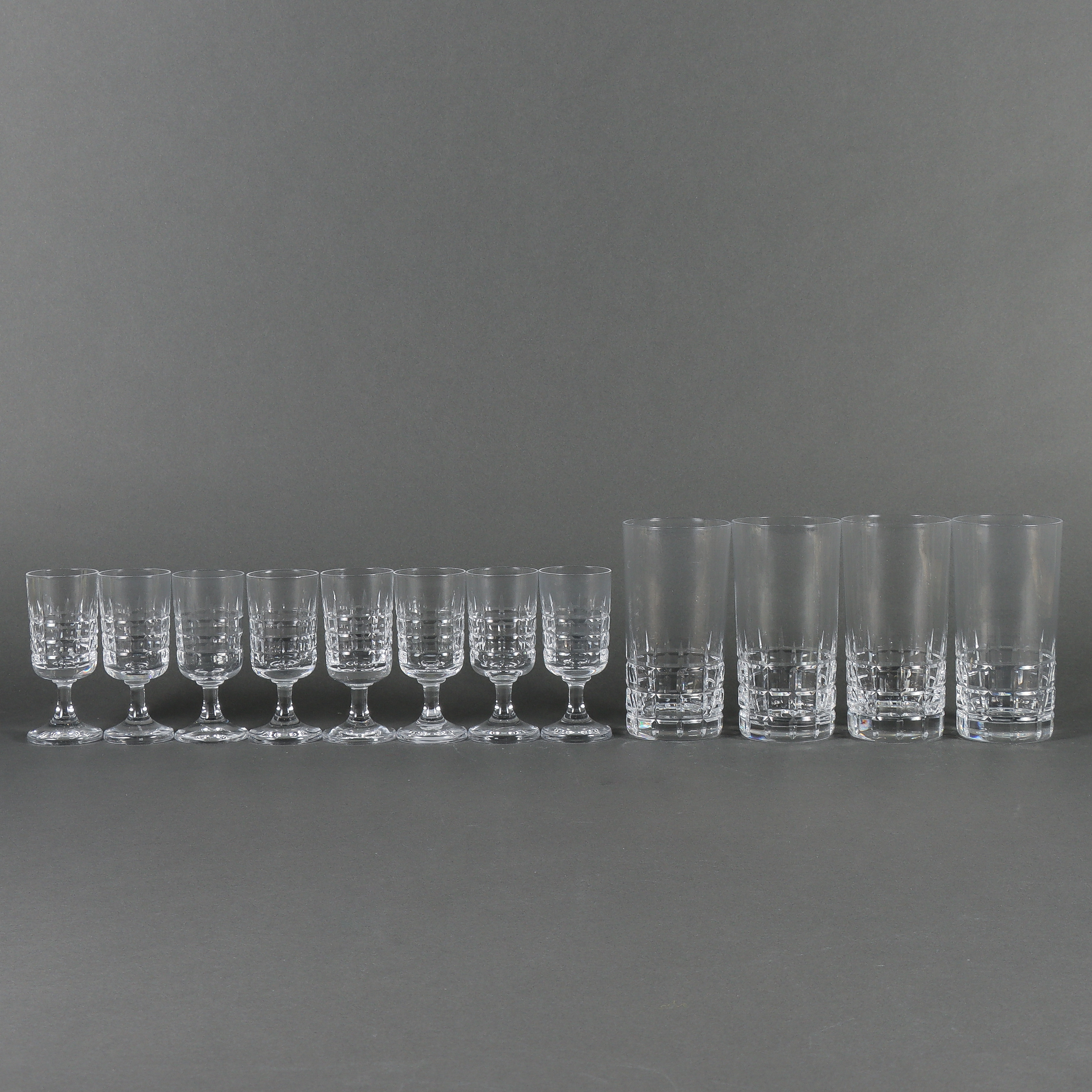 VICKE LINDSTRAND. Servisglas, Kosta City, 12 stycken.