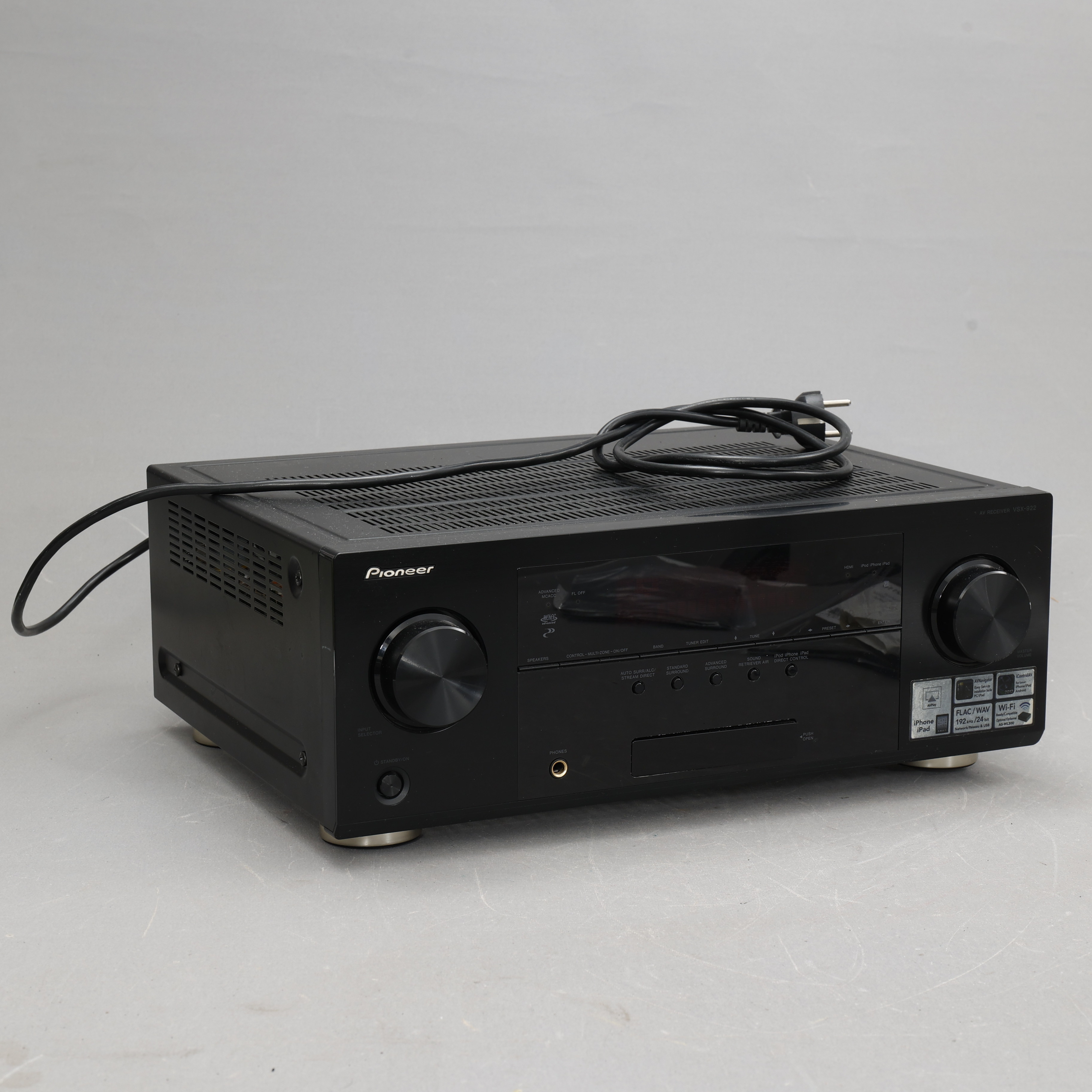 RECEIVER Pioneer VSX-922, hemmabio-receiver 7.2.