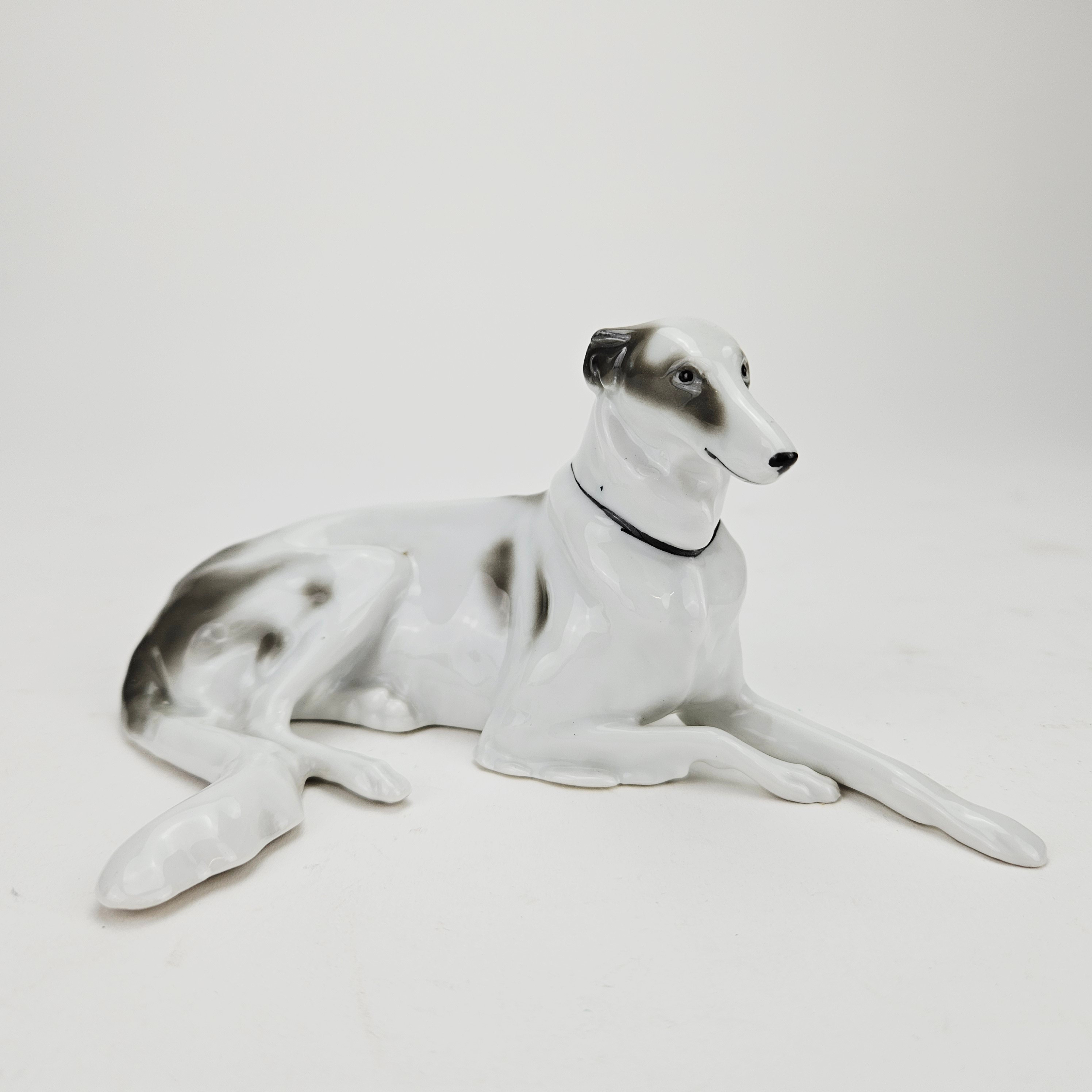 FIGURIN, porslin, Borzoi, Fritz & Ilse Pfeffer.