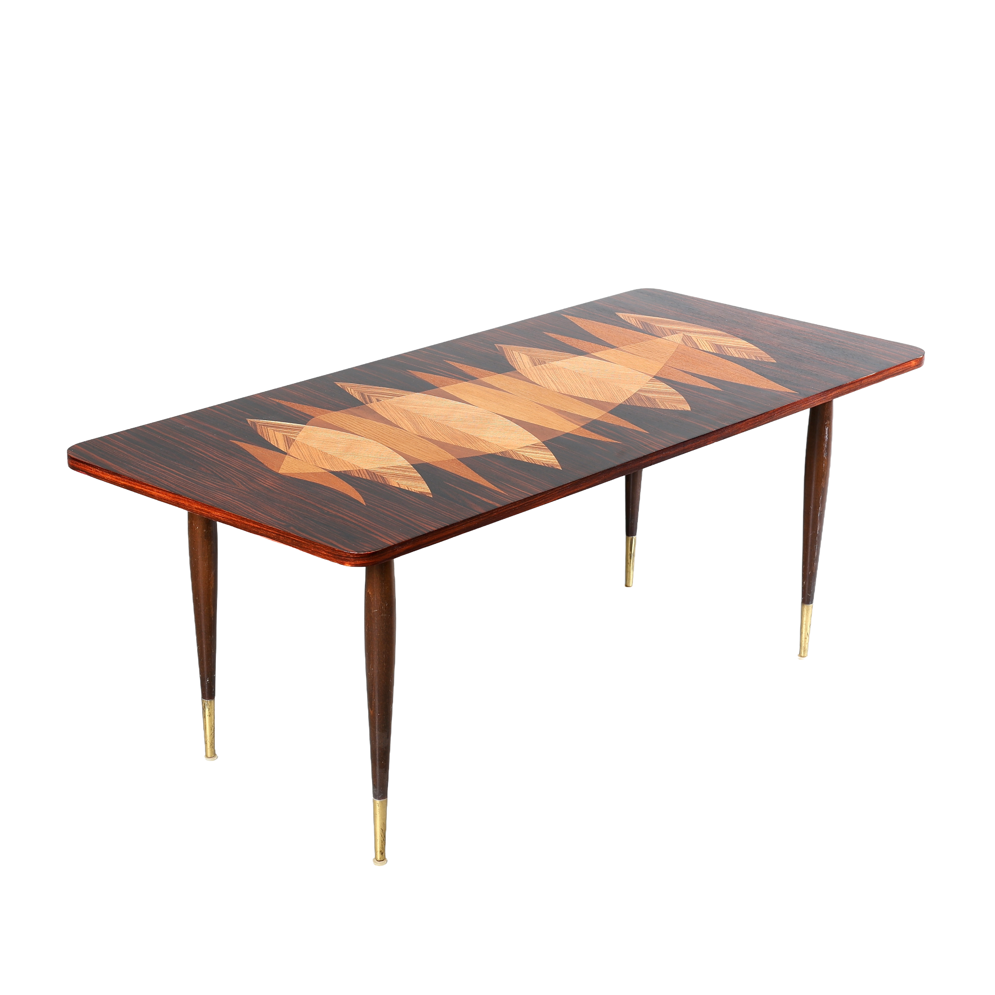 SOFFBORD, intarsia, Bröderna Miller, Bankeryd, 1950-tal.