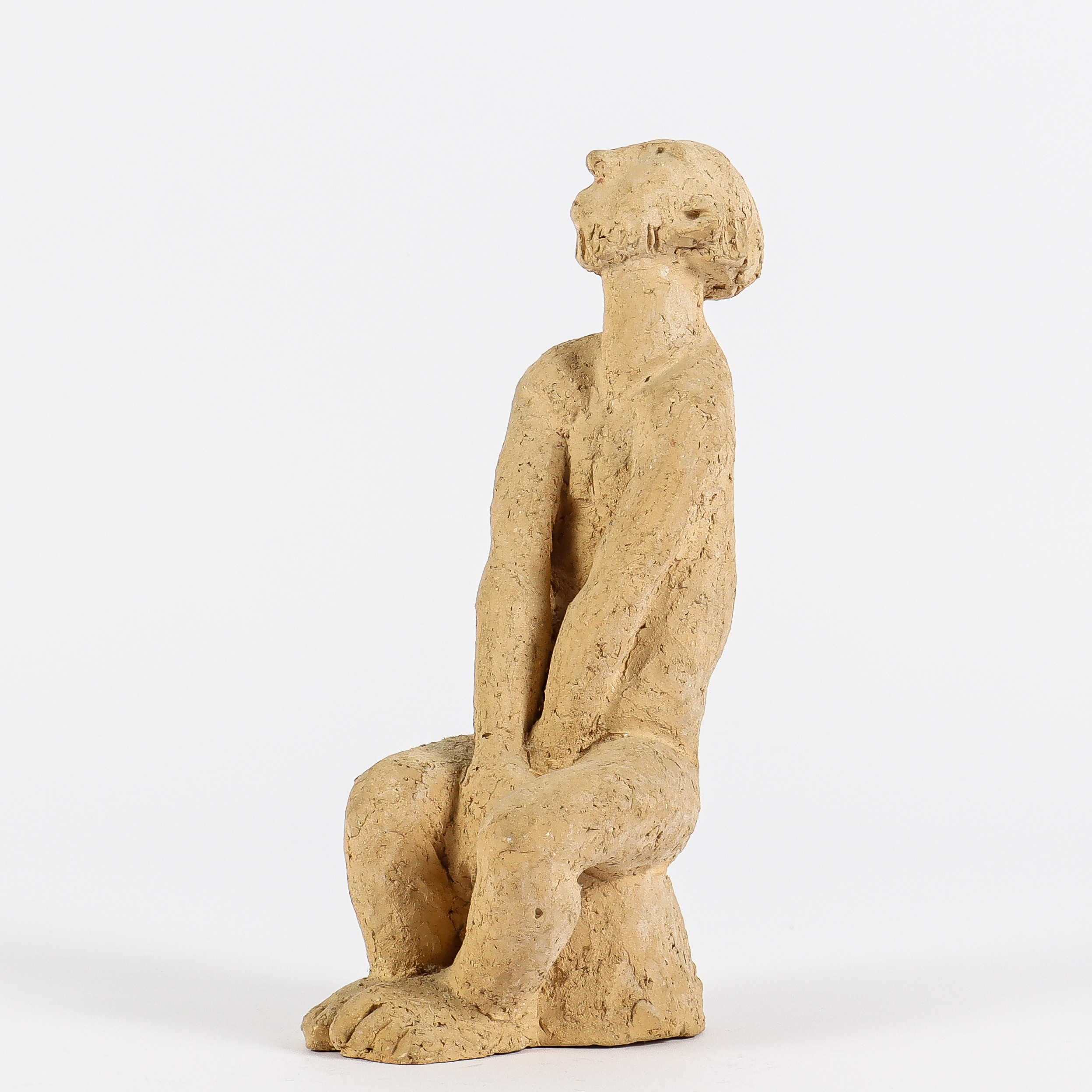 ÅKE HOLM. Skulptur, terrakotta, signerad.