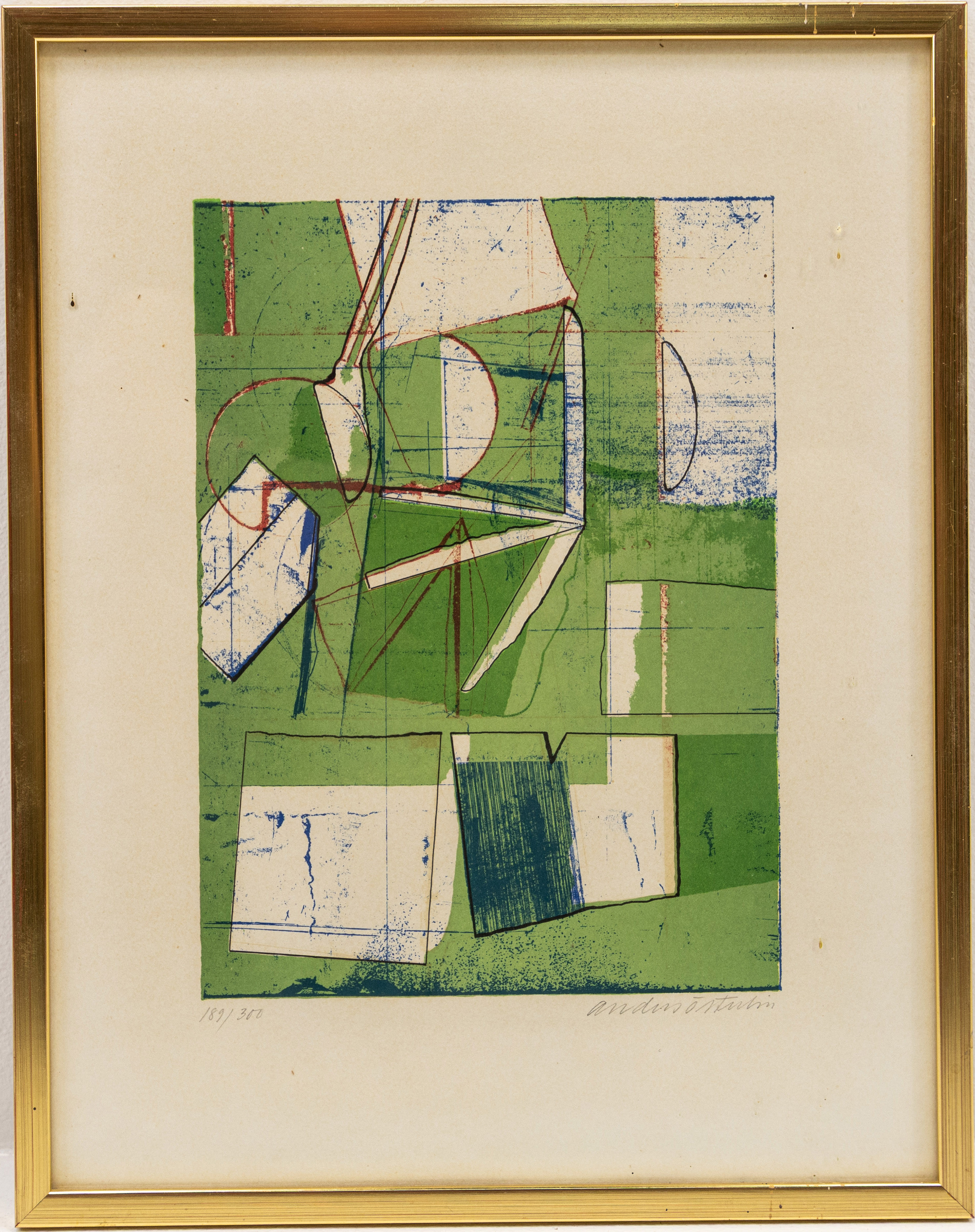 ANDERS ÖSTERLIN. Litografi, 189/300, signerad.