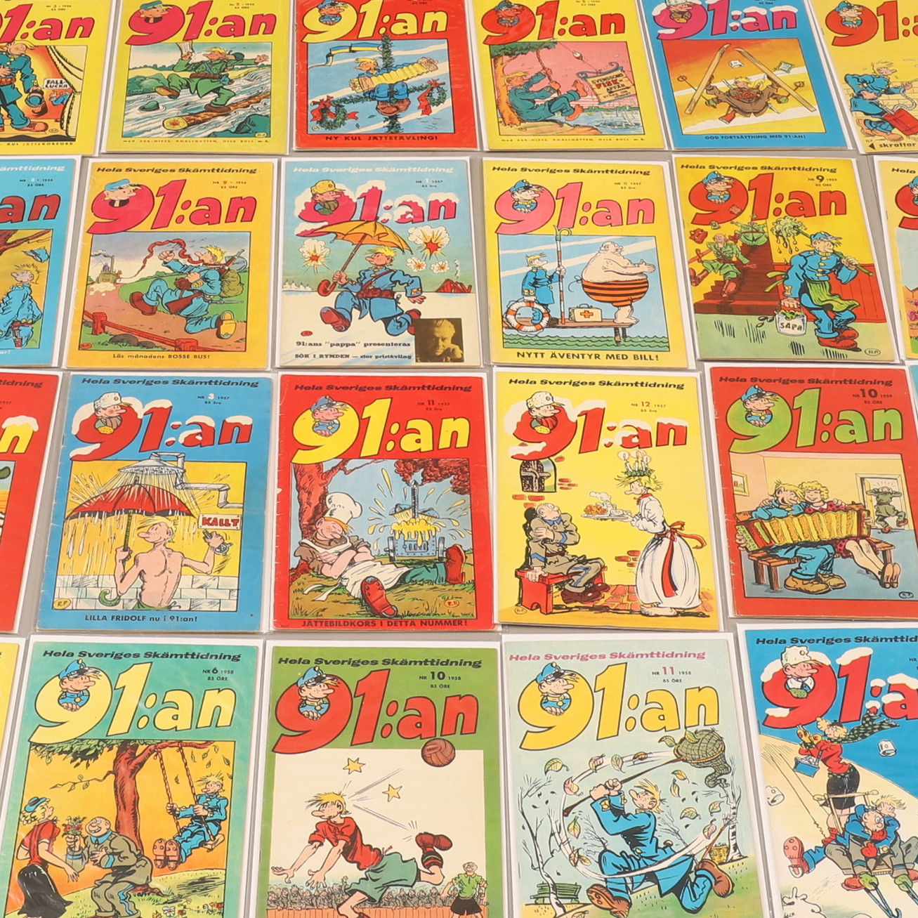 SERIETIDNINGAR, 91:an, 24 stycken.