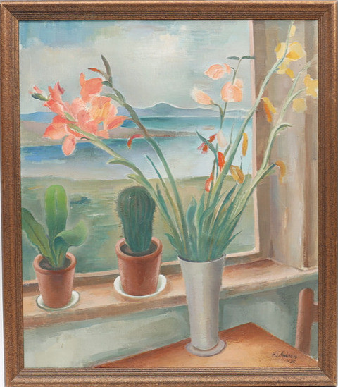 HARALD EFRAIM ANDRÉN. Stilleben med blomster, oljemålning på duk, signerad och daterad 30.