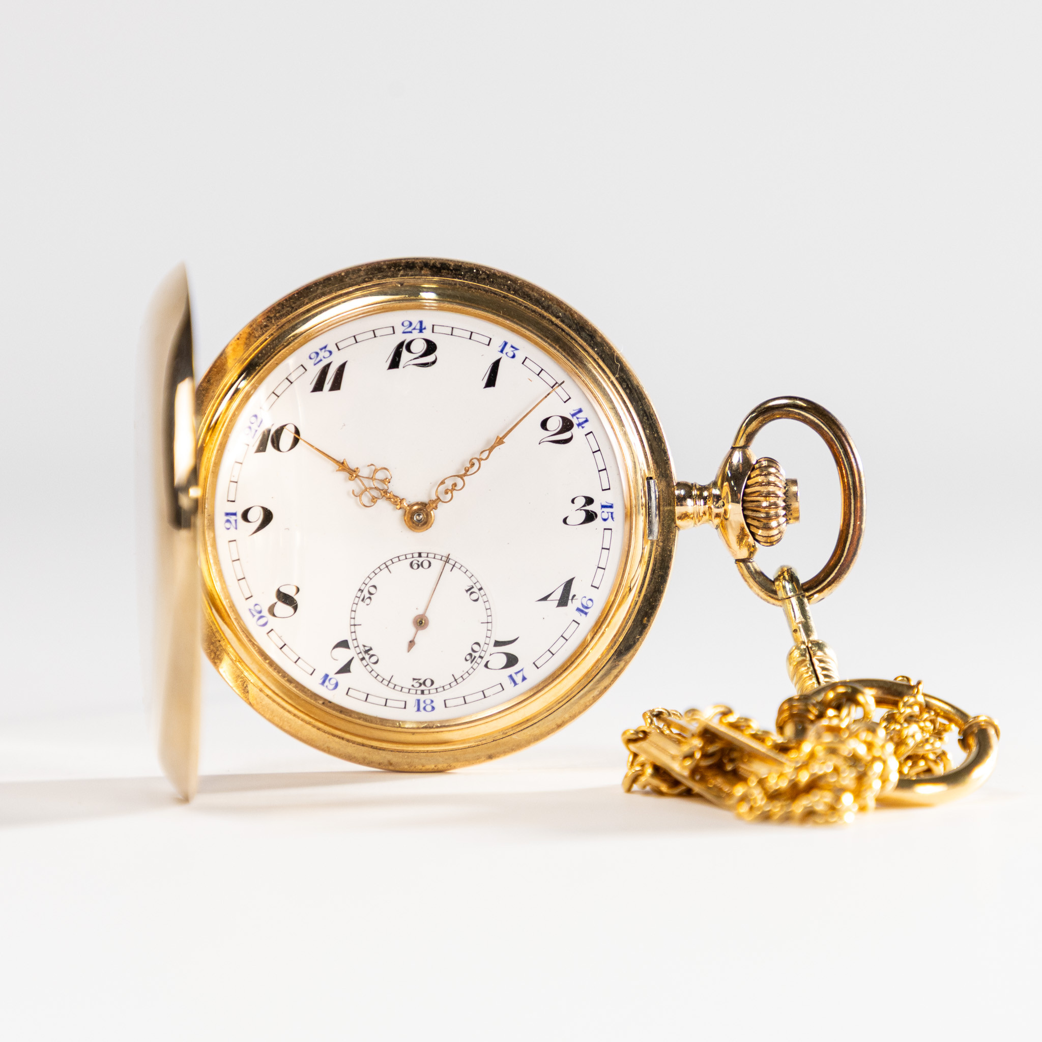SAVONETT, 51 mm, 14k guld.