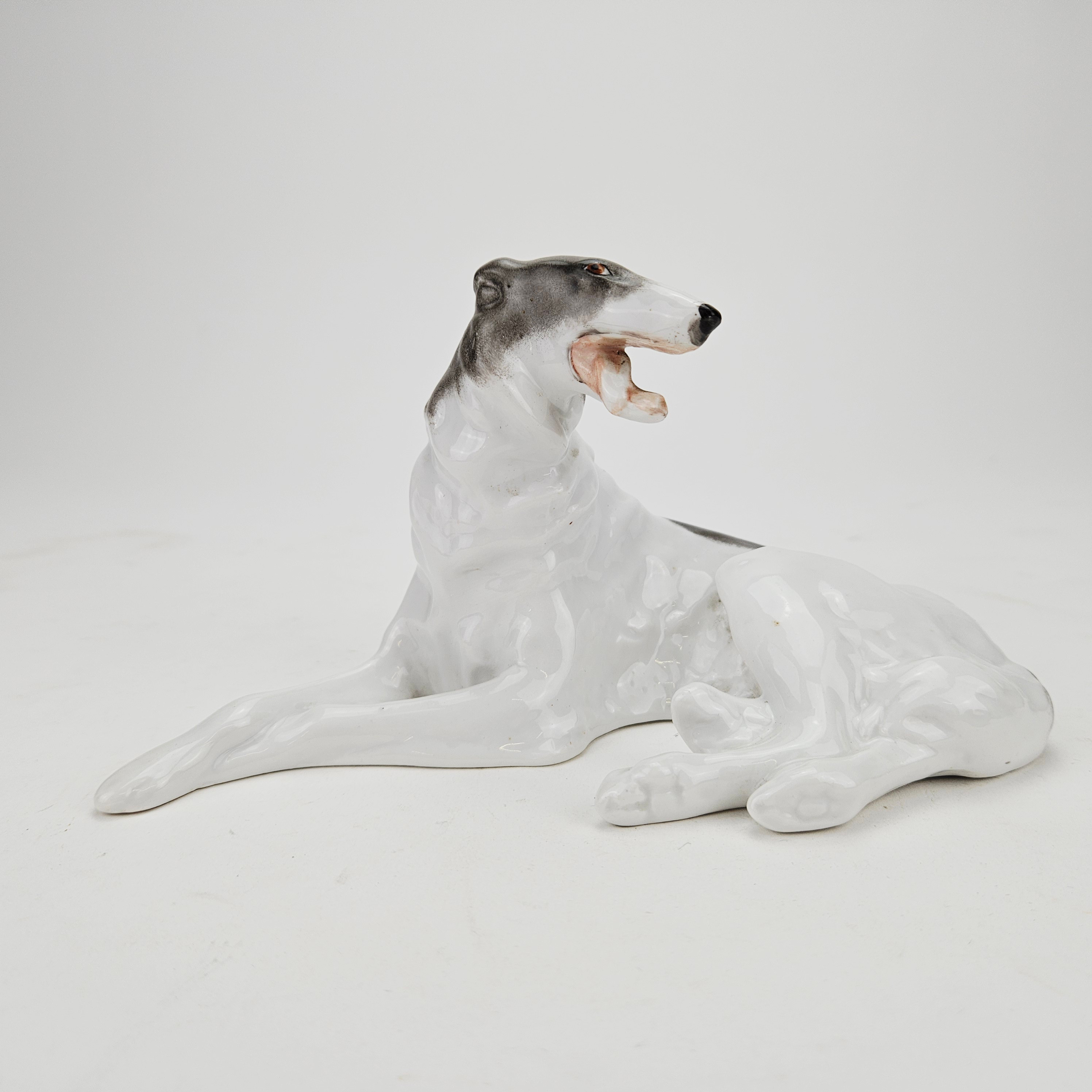 FIGURIN, porslin, Borzoi, Lomonosov, USSR.