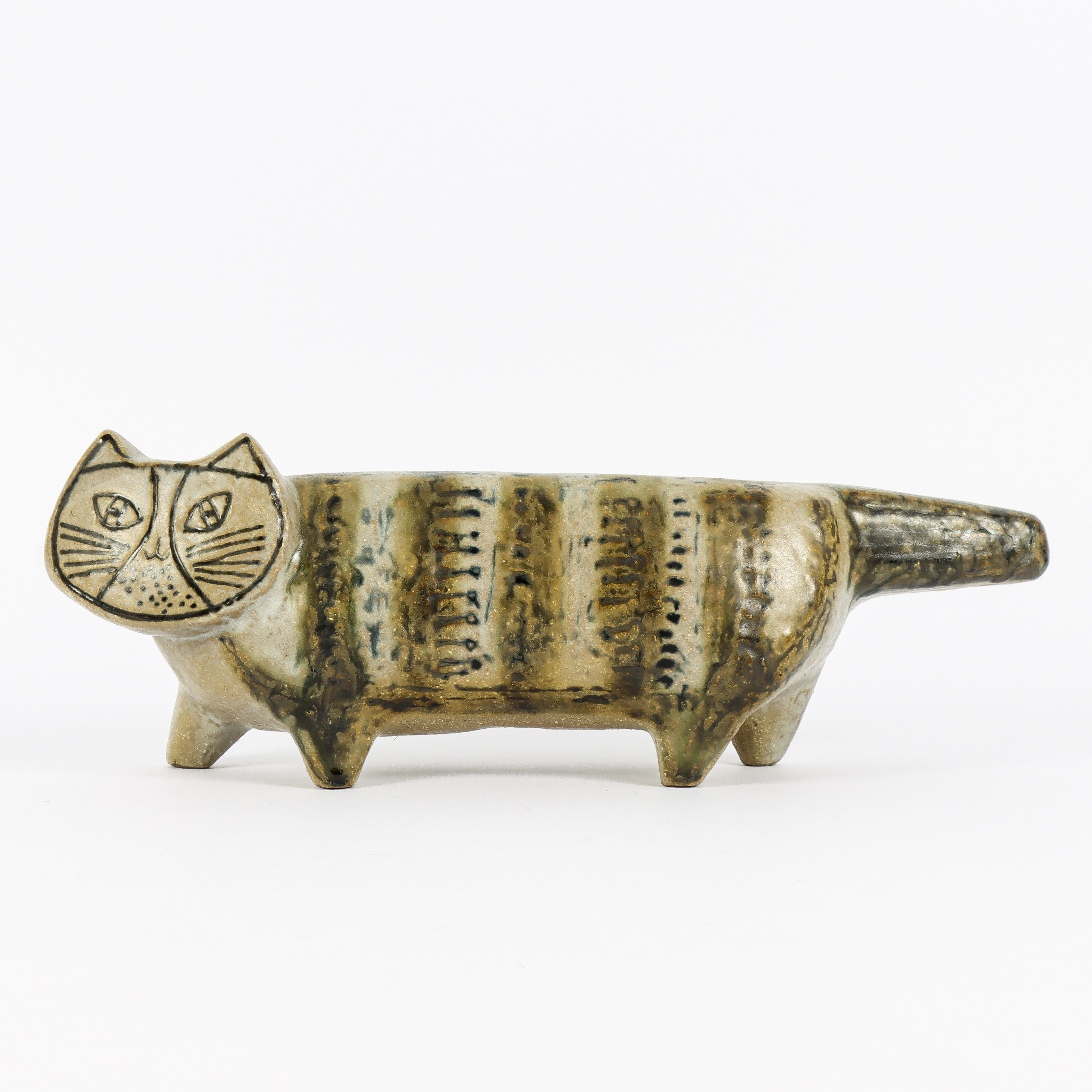 LISA LARSON. "Katt", stengods, ur serien "Stora Zoo", Gustavsberg.