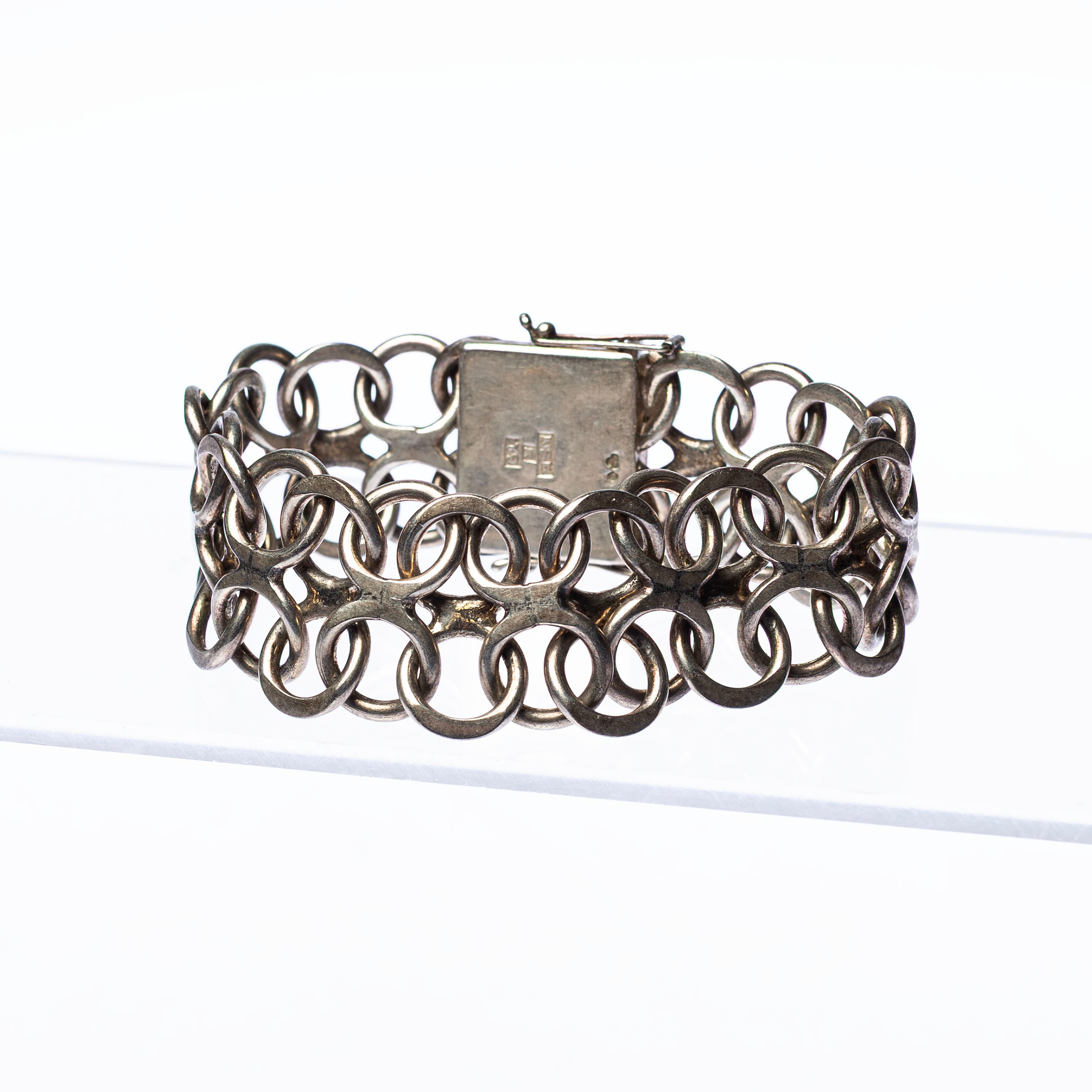 ARMBAND, Silver X-Länk.