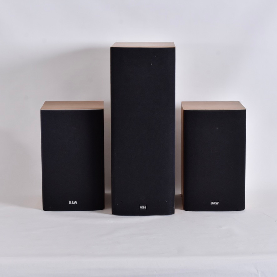 HÖGTALARE, 3-stycken, Bowers & Wilkins, B&W, modell DM 600 S3 samt LCR60 S31.
