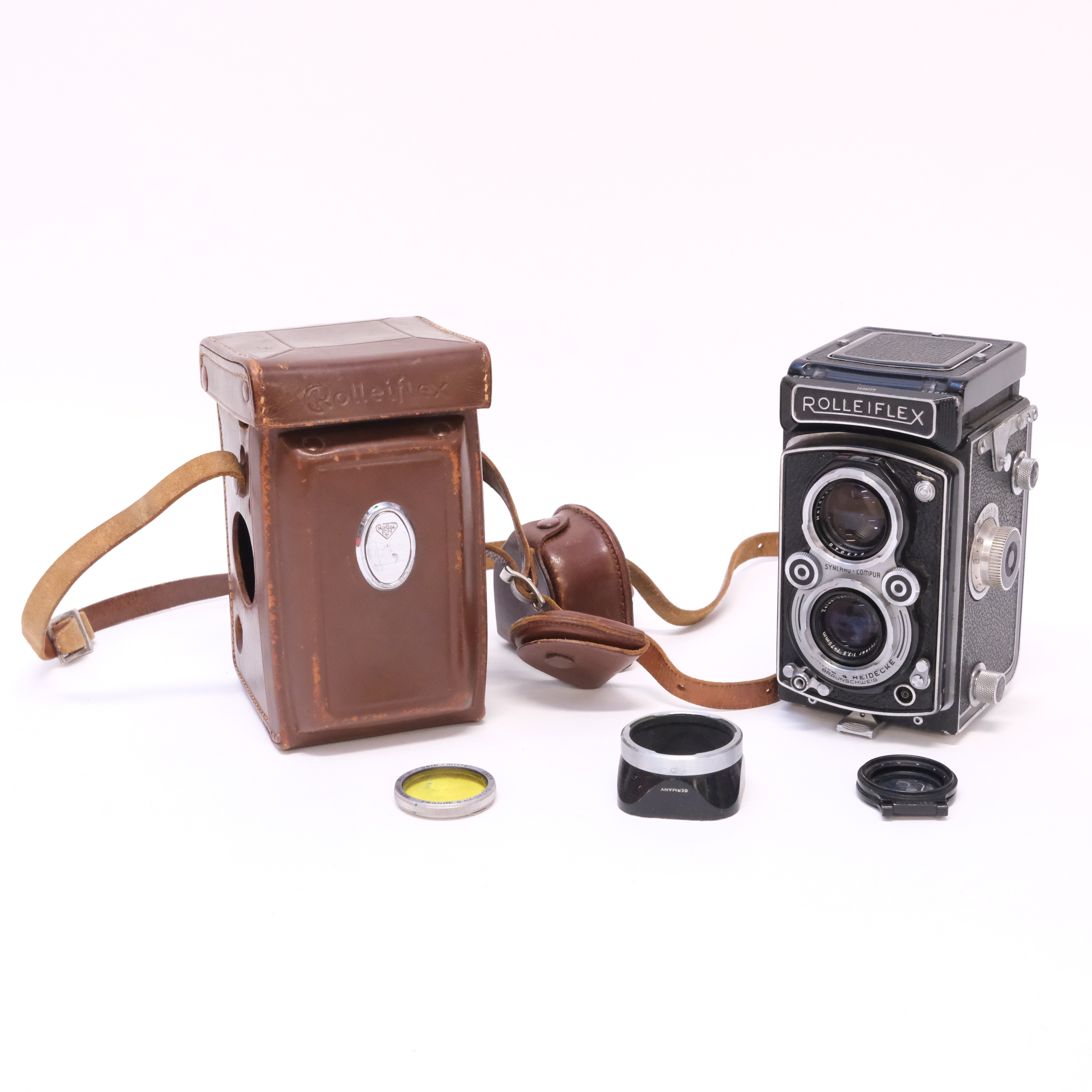 FRANKE & HEIDECKE, TVÅÖGD-SPEGELREFLEXKAMERA , MODELL "ROLLEIFLEX".