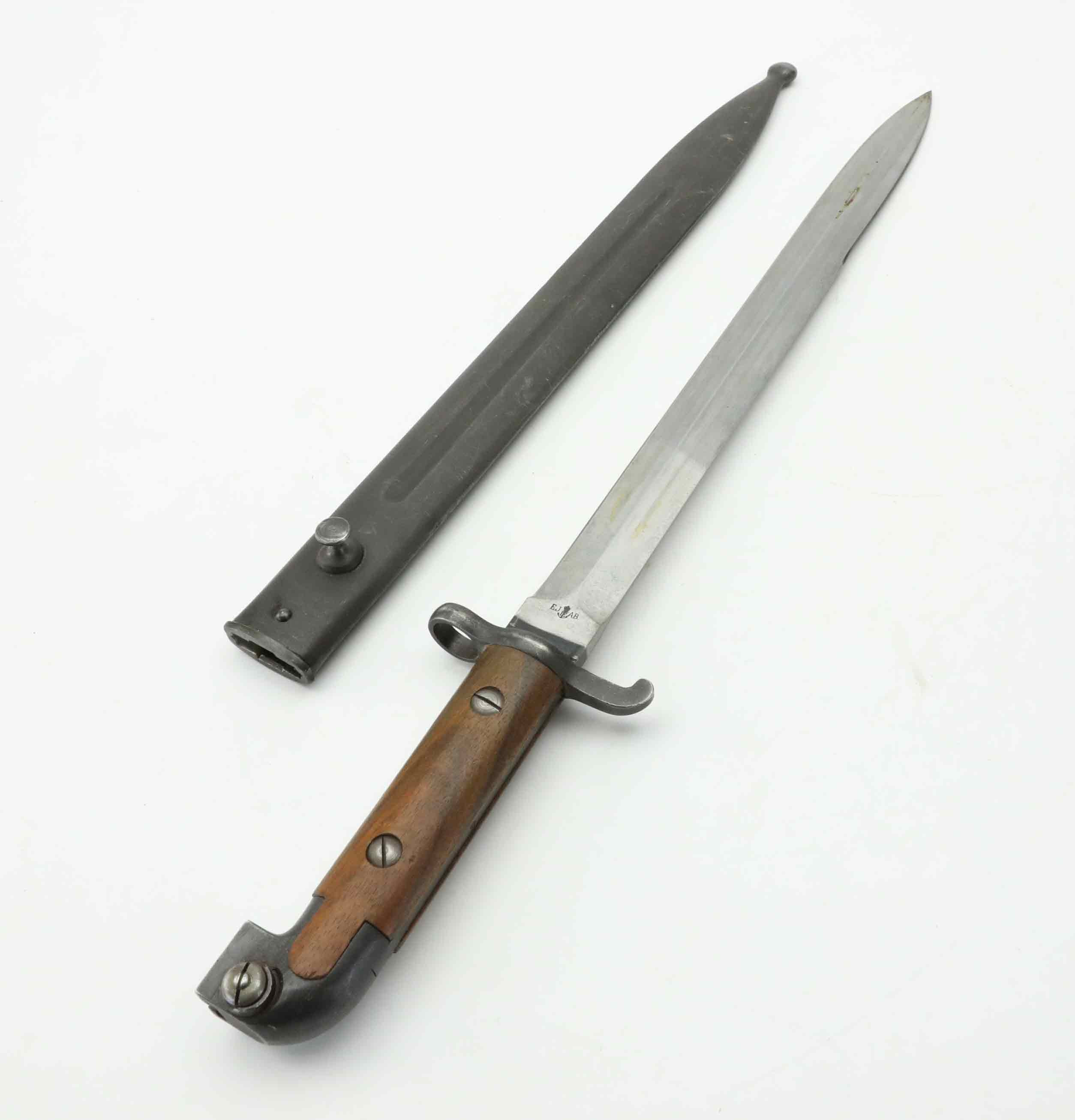 KNIVBAJONETT, Sverige, m/1894-1914 med balja. Eskilstuna.