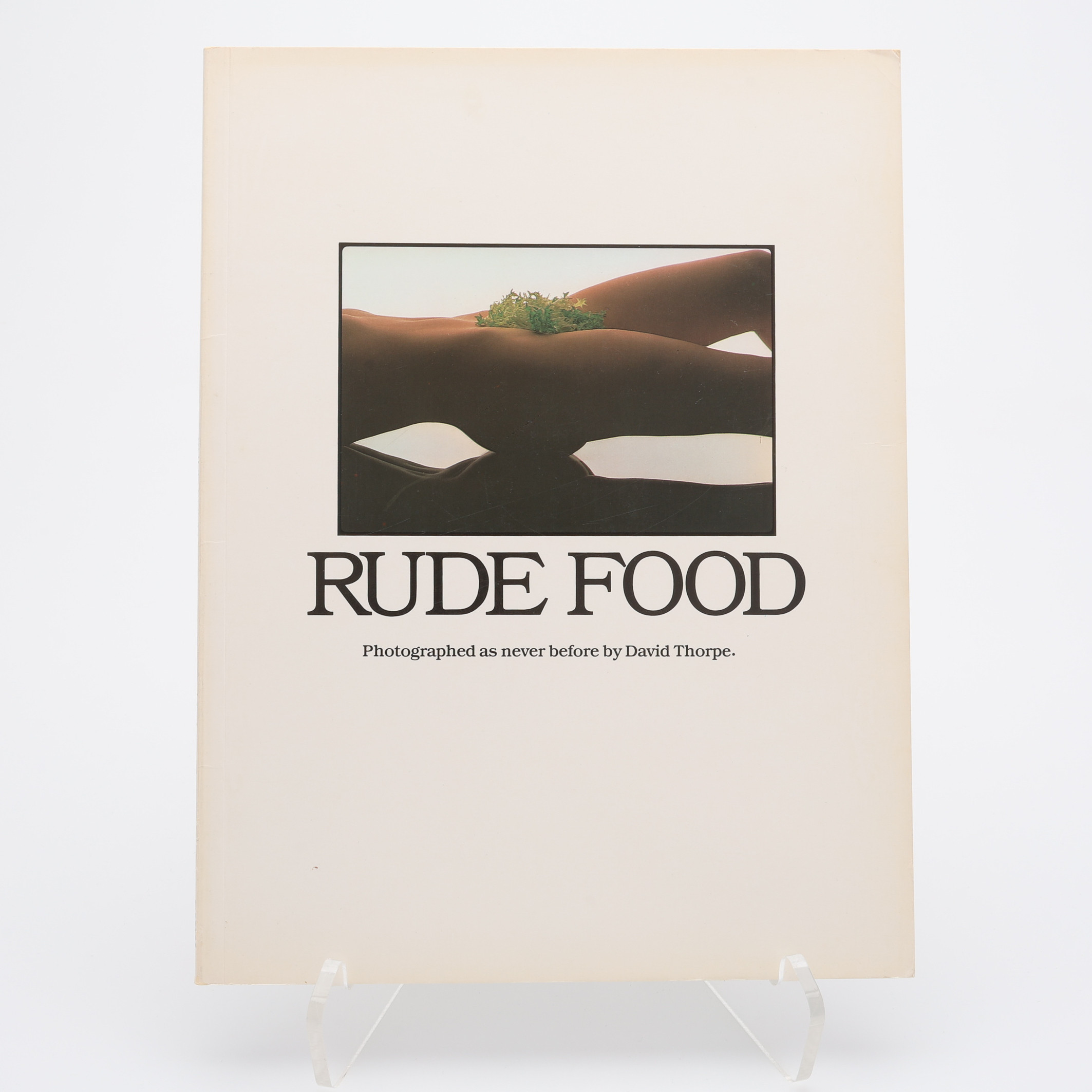 FOTO. DEN BRITTISKE FOTOGRAFEN DAVID THORPES "RUDE FOOD" I FÖRSTA UPPLAGAN, 1978.