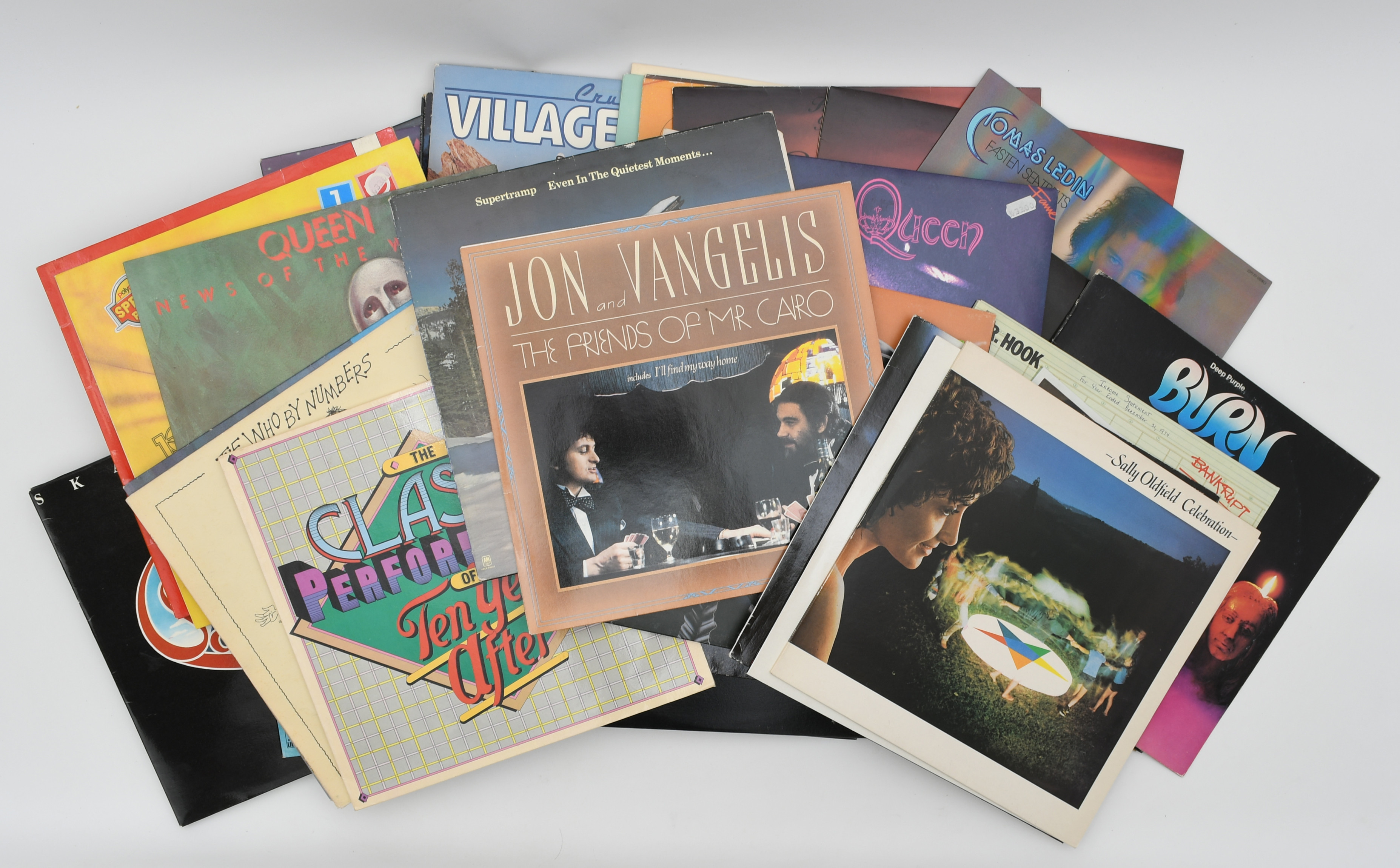 Pop/Rock skivor, Vinyl, 50 album 1970-80 tal.