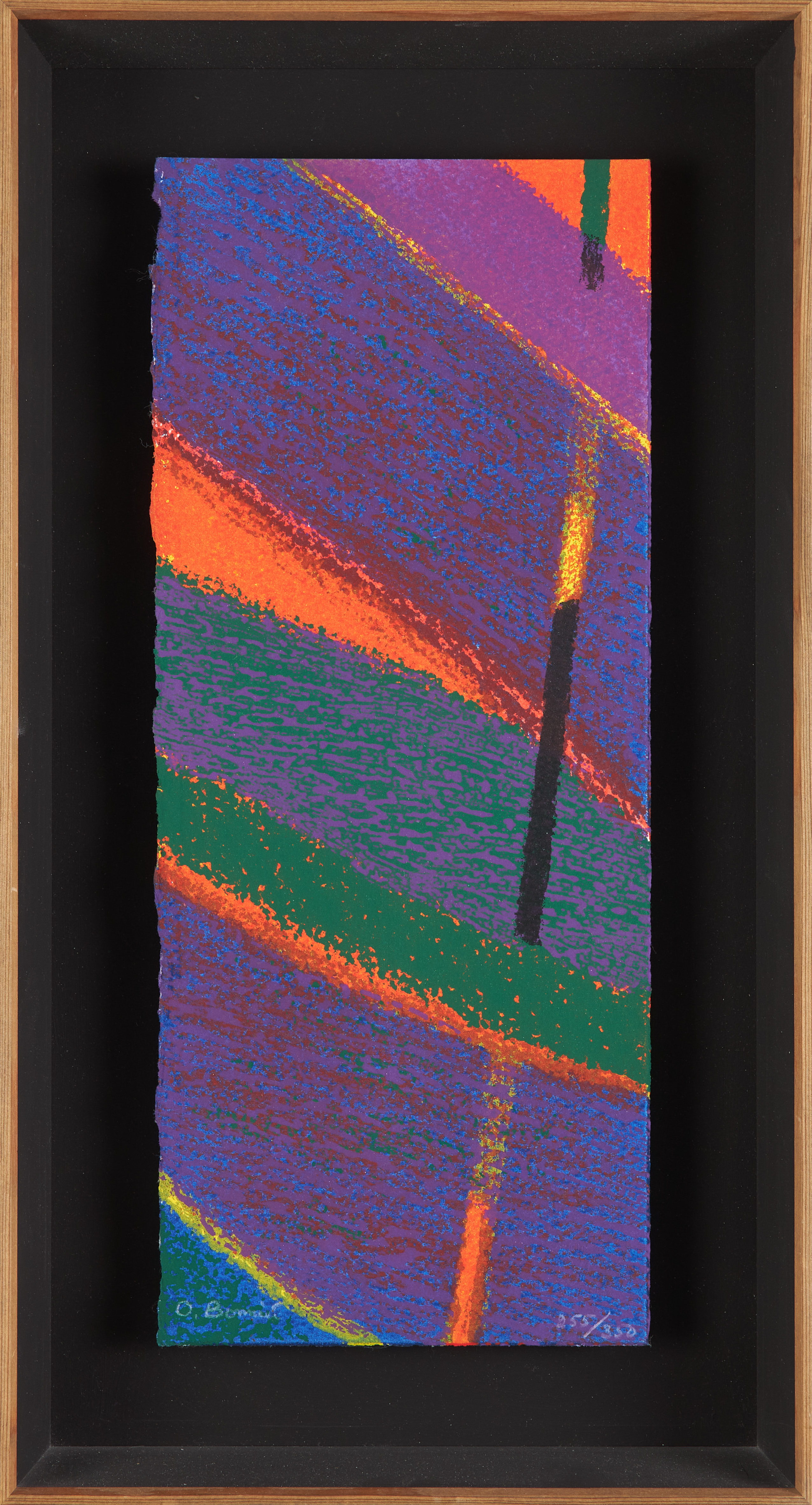 OLLE BONNIÉR. Komposition, serigrafi, signerad och numrerad 255/350.