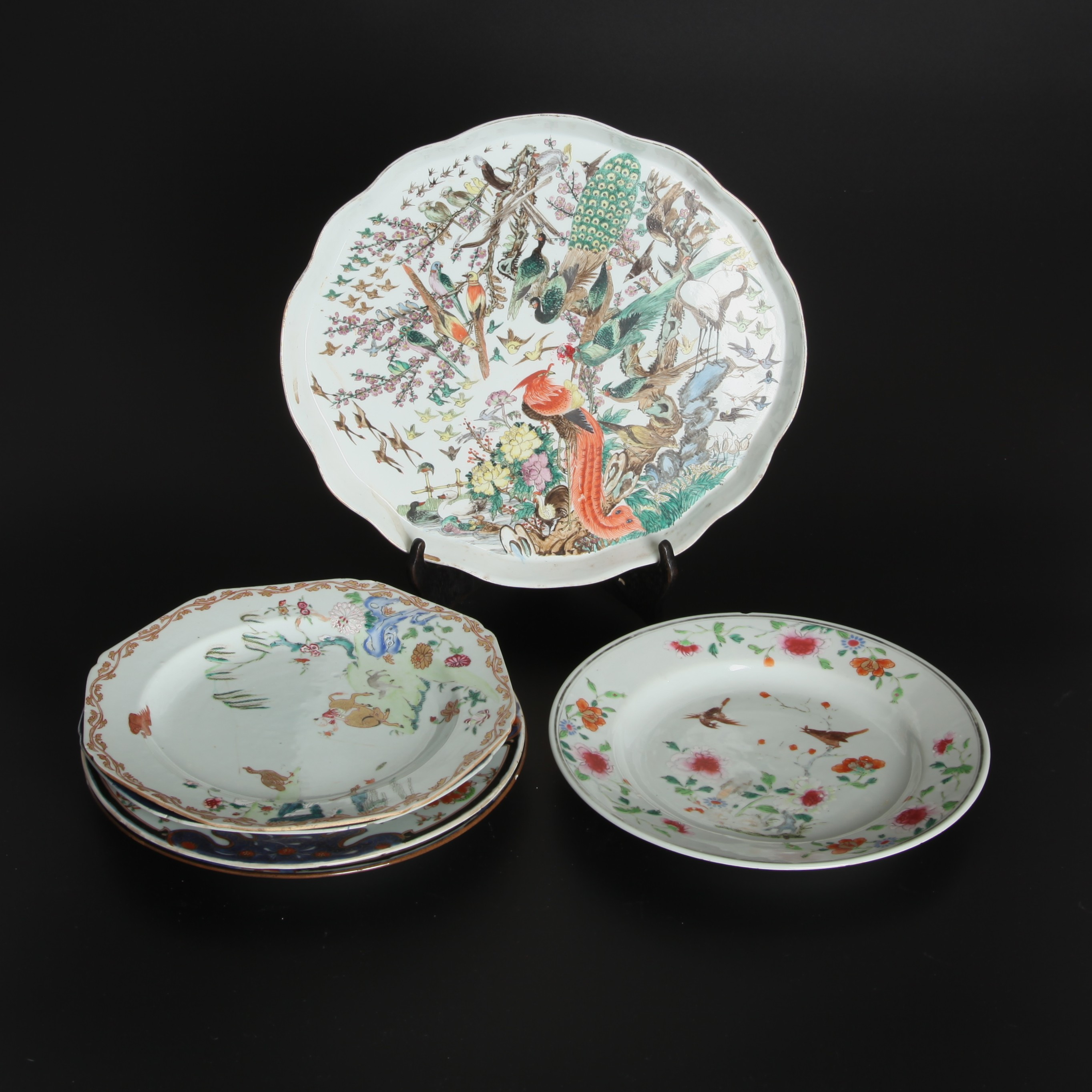 PORSLIN, 6 delar, Kina 17/1800-tal.
