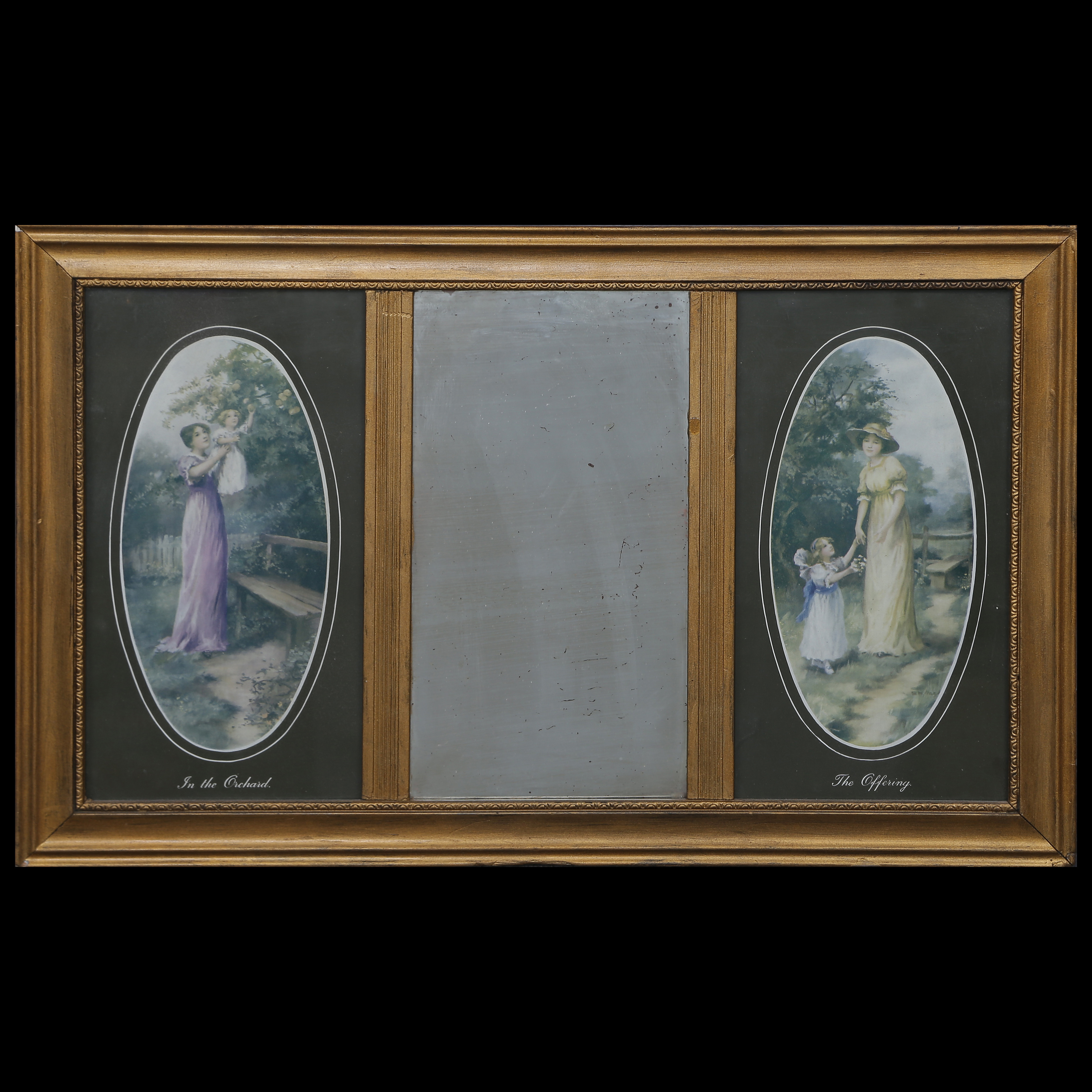 SPEGEL MED TRYCK, 1800/1900-TAL.
