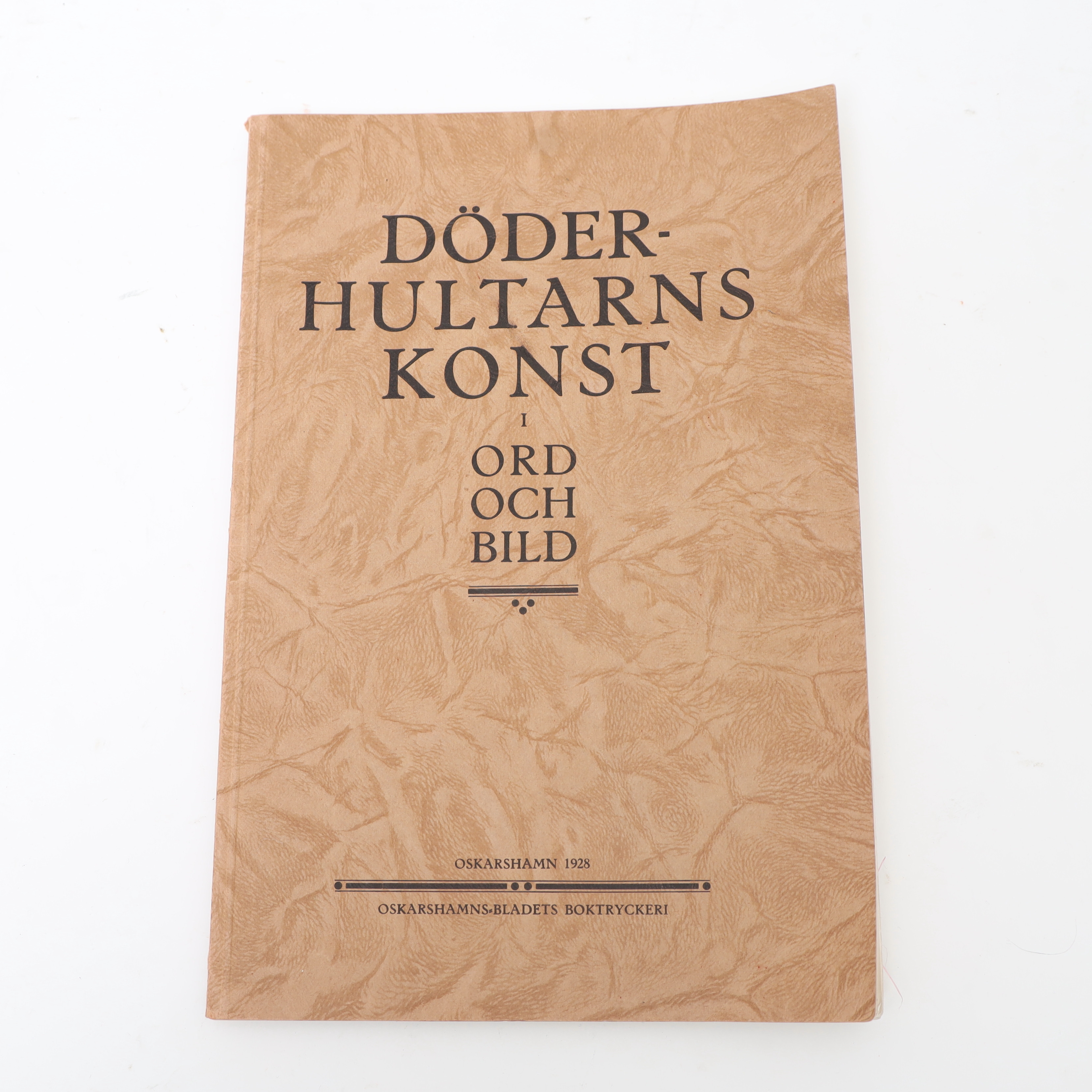 BOK, döderhultarns konst i ord och bild, 1928.