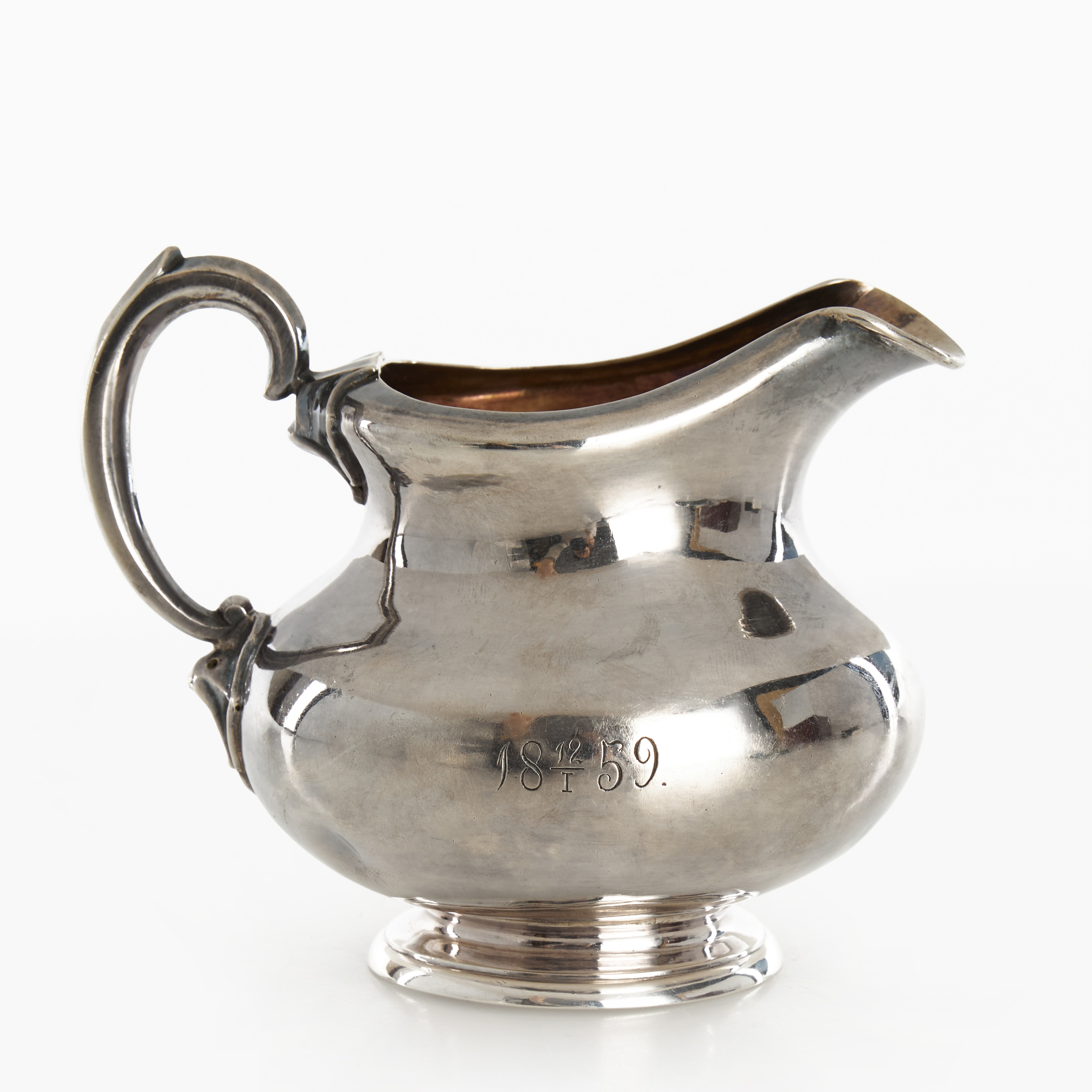 GRÄDDKANNA, silver, Ryssland 1858.