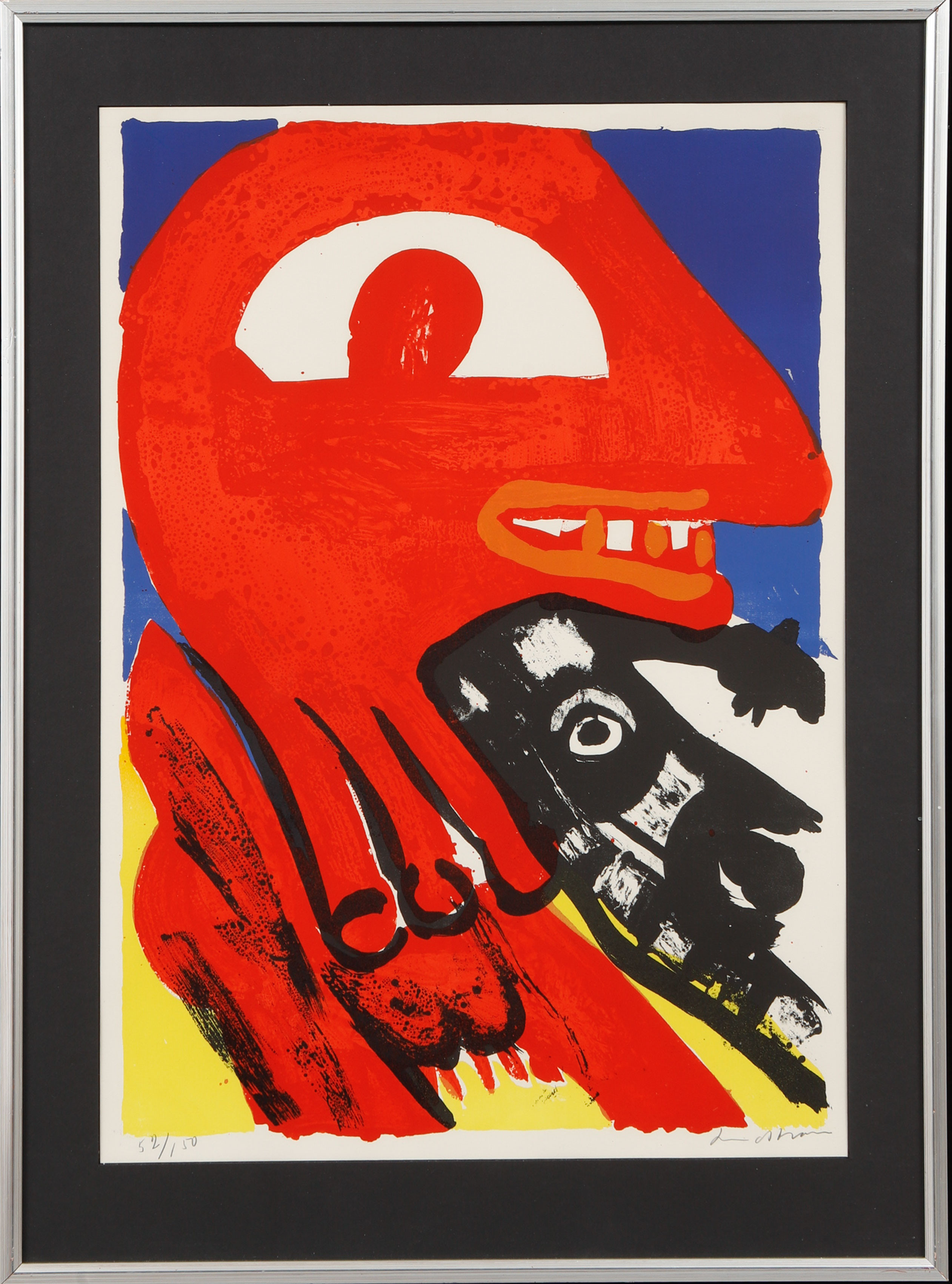 BENGT LINDSTRÖM. Figurkomposition, färglitografi, signerad och numrerad 52/150.