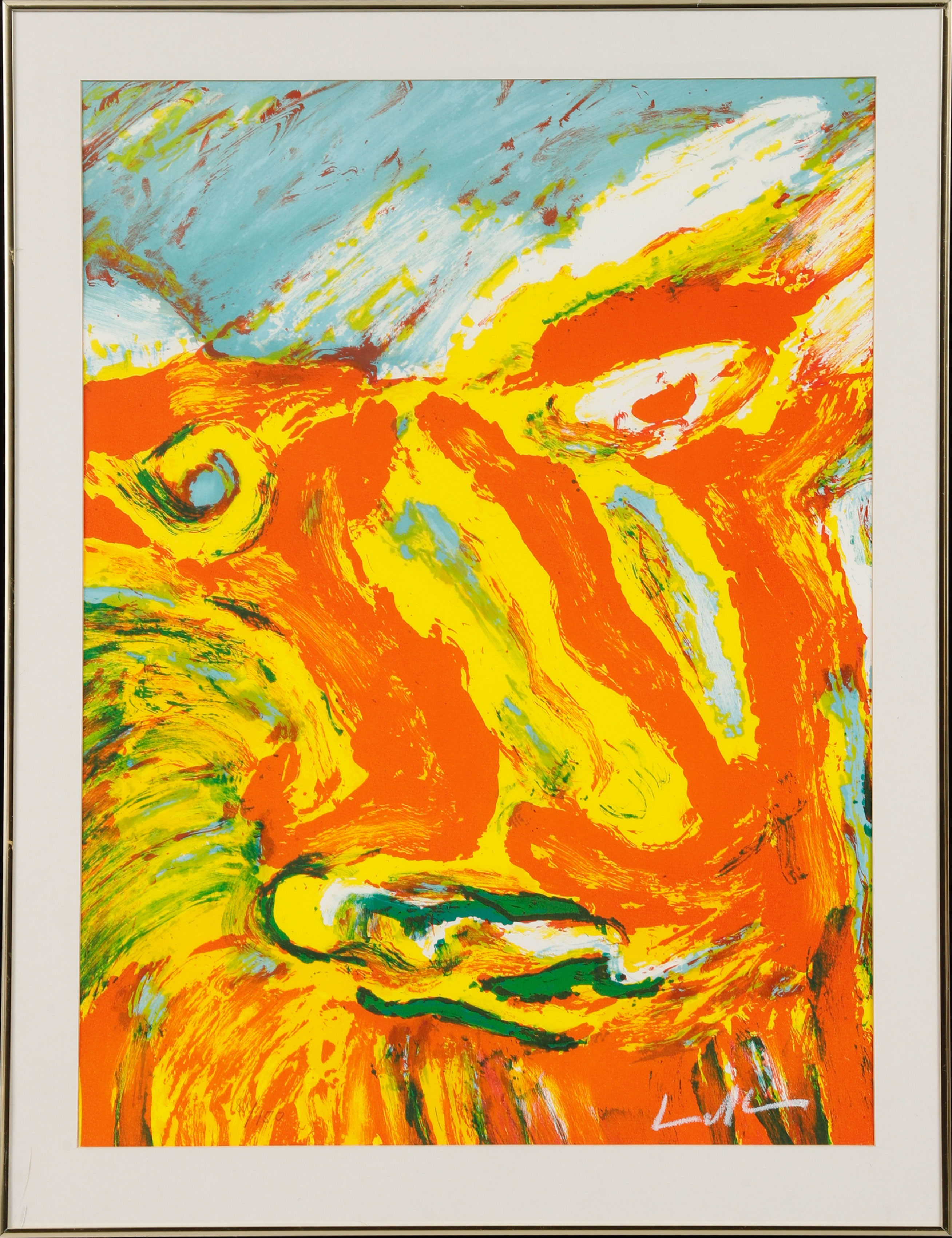 BENGT LINDSTRÖM. Figurkomposition, färglitografi, signerad och numrerad 81/150.
