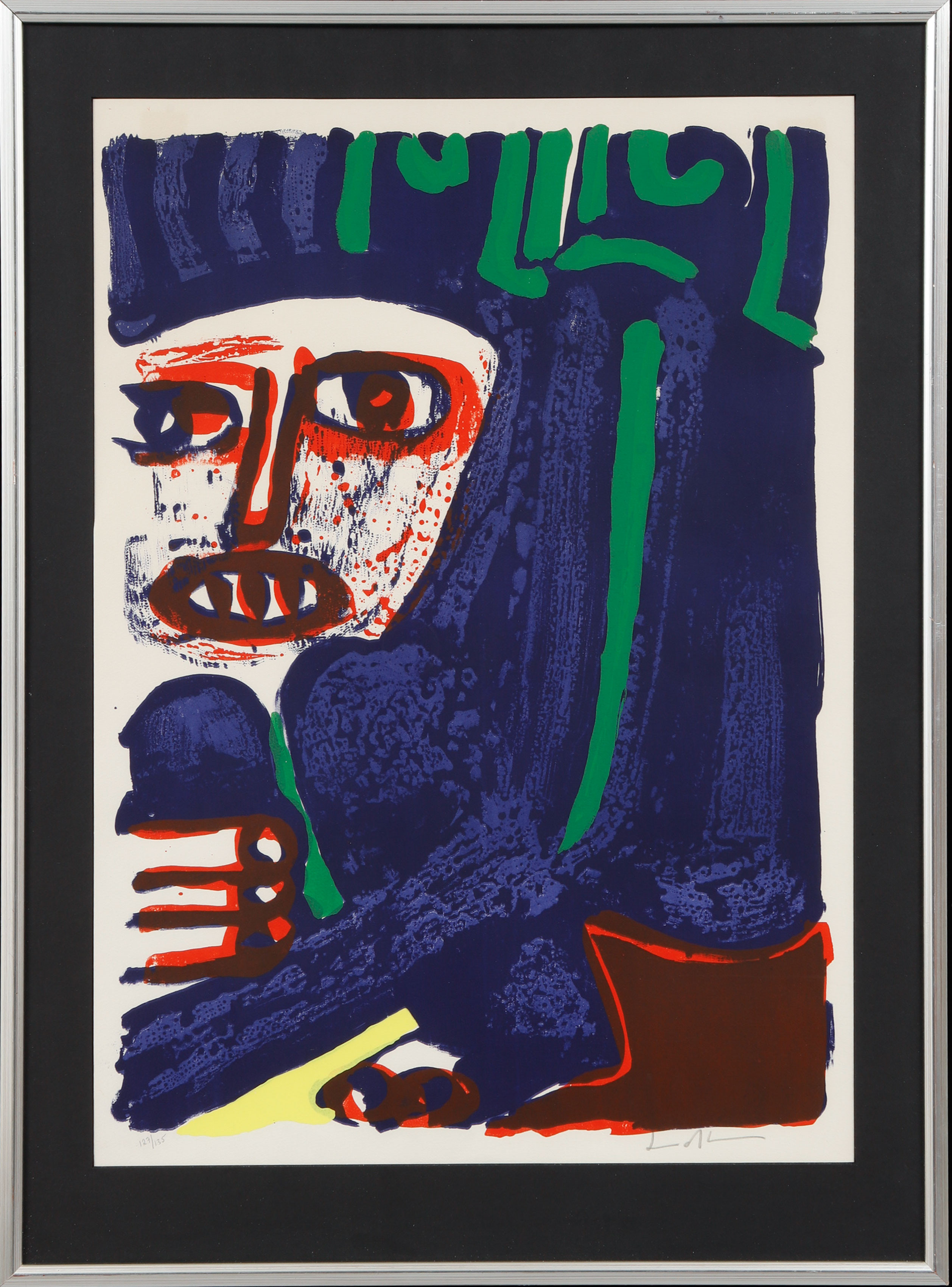 BENGT LINDSTRÖM. Figurkomposition, färglitografi, signerad och numrerad 127/135.