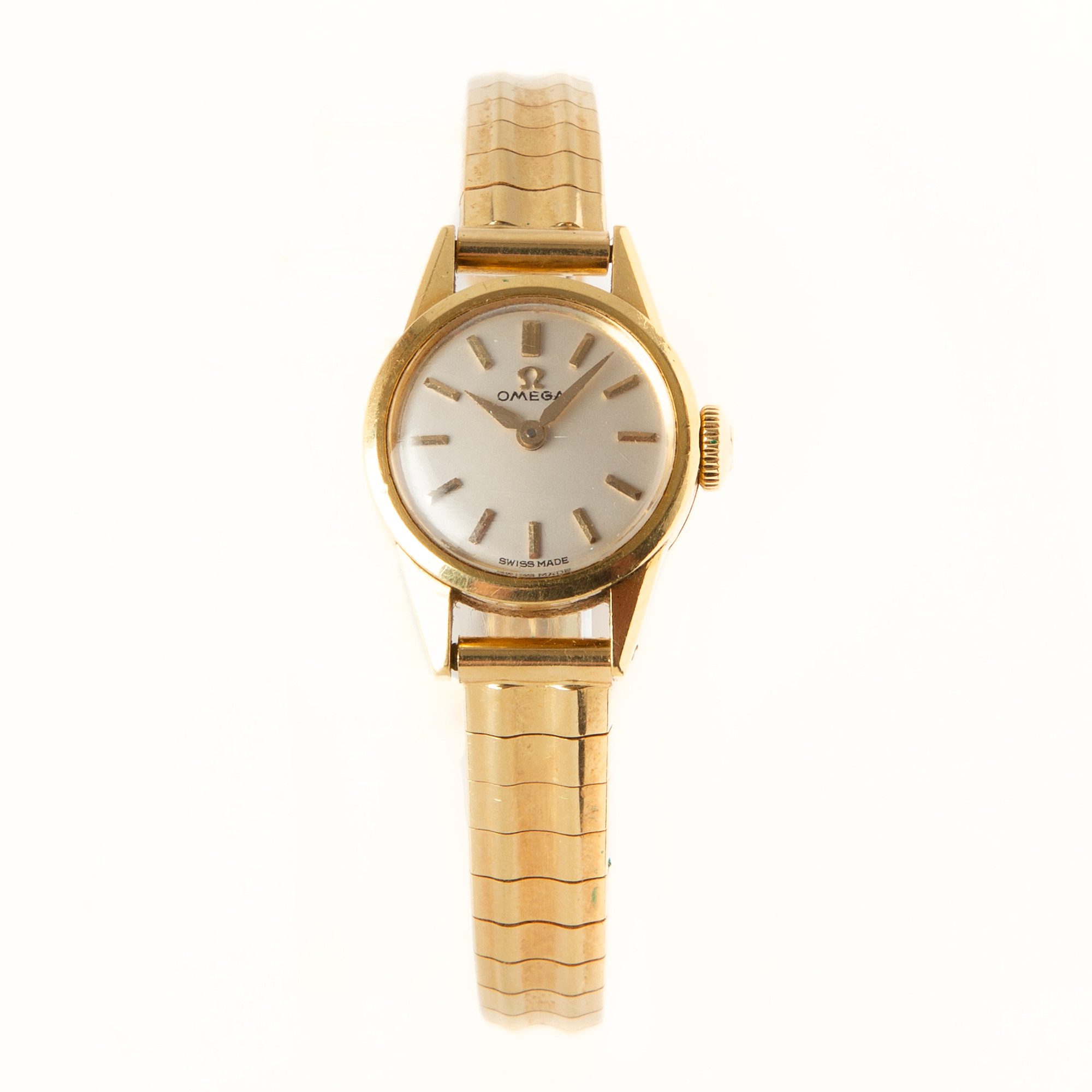 OMEGA, armbandsur, 17,5 mm, 18K guld, 1950-tal.