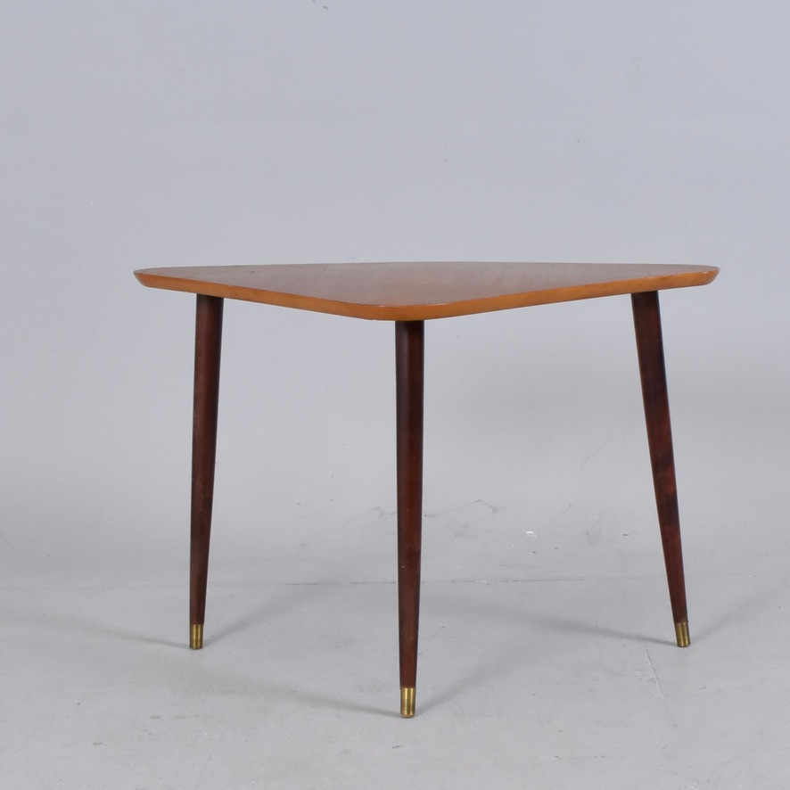 SOFFBORD, teak och bonad bok, 1950-tal.