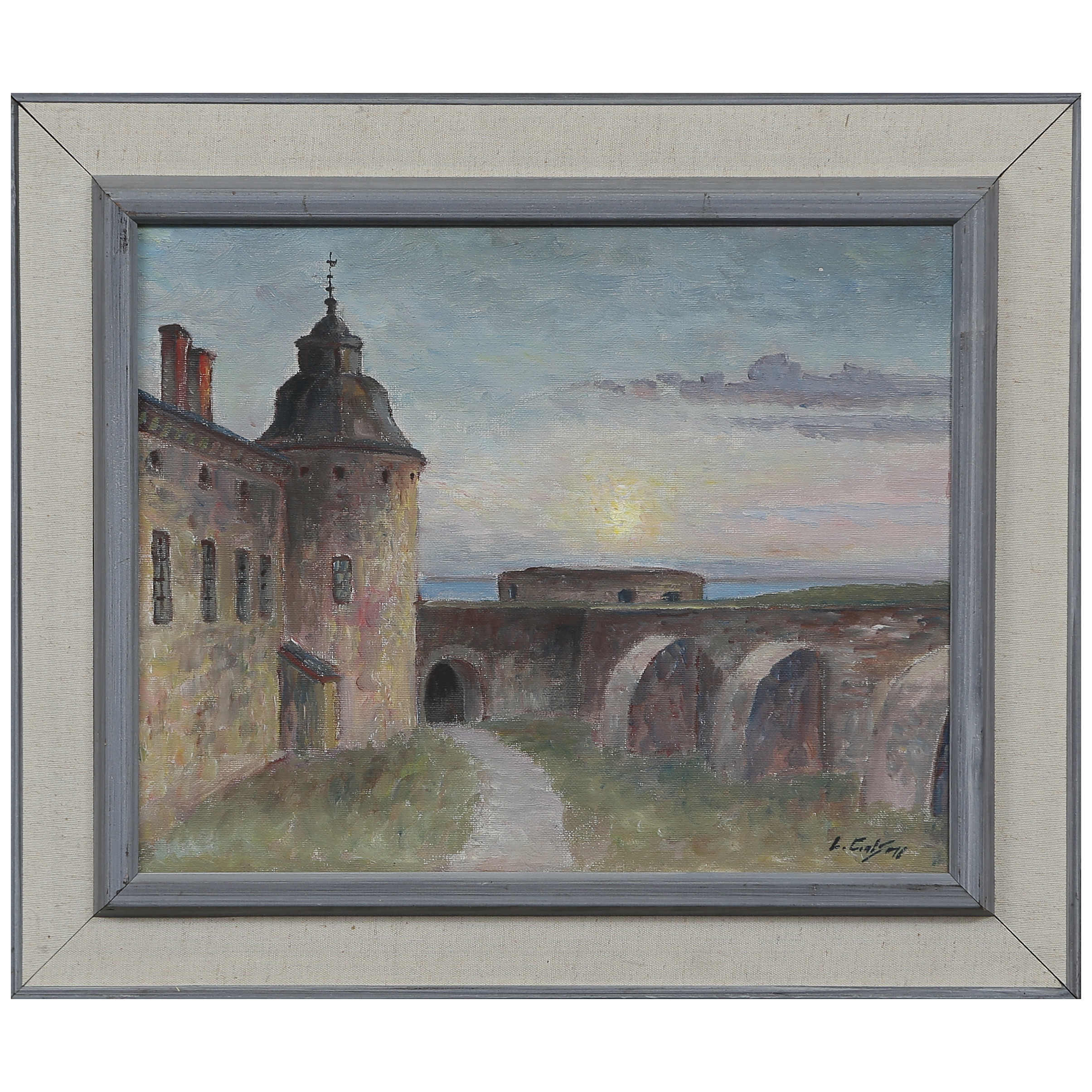 LAGE CARLSSON. (1907-1983) OLJA PÅ DUK, SIGNERAD.