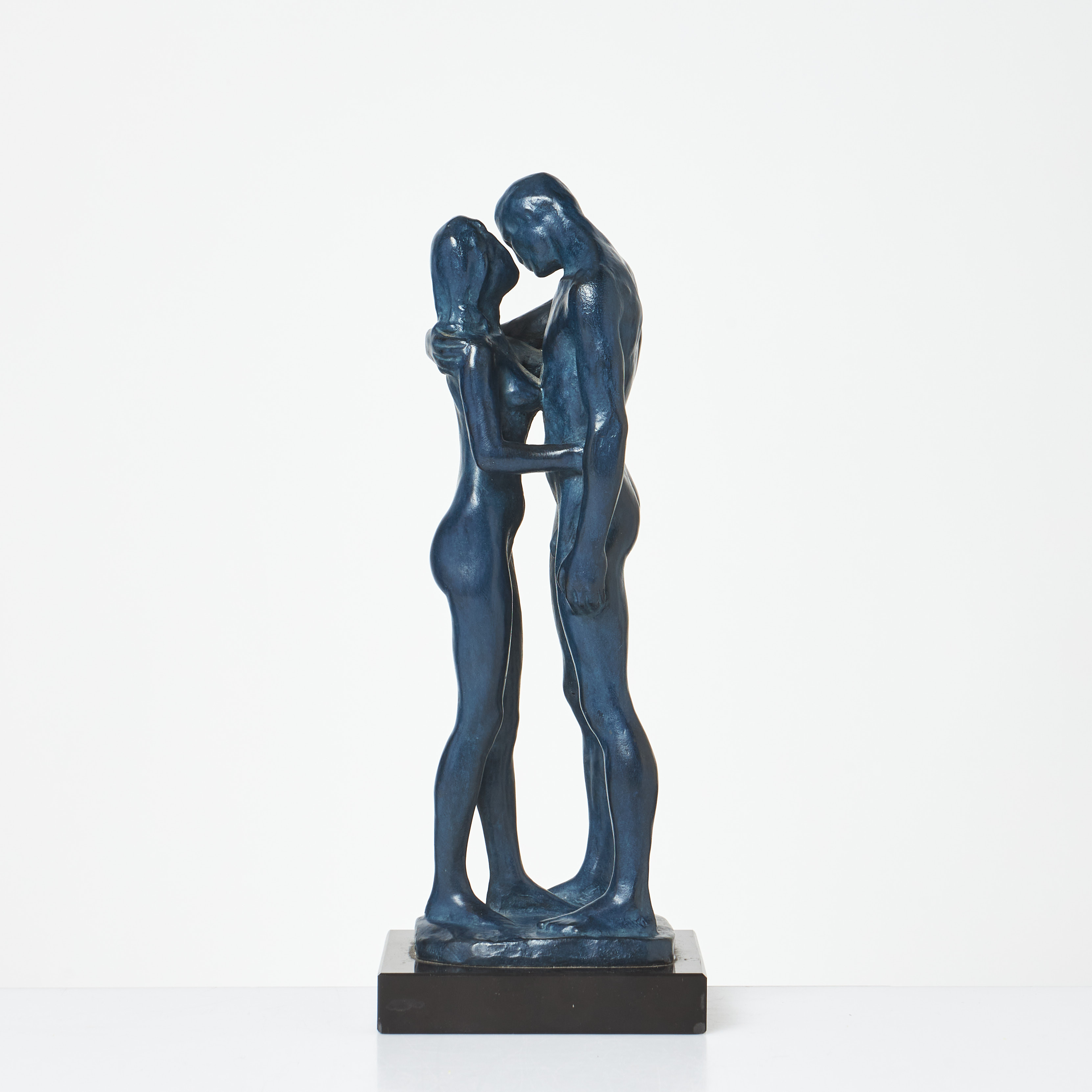 GUDMAR OLOVSON. Skulptur, "Les deux arbres", blåpatinerad brons, signerad Gudmar, numrerad EA I/IV, gjutarstämpel, monterad på stensockel.