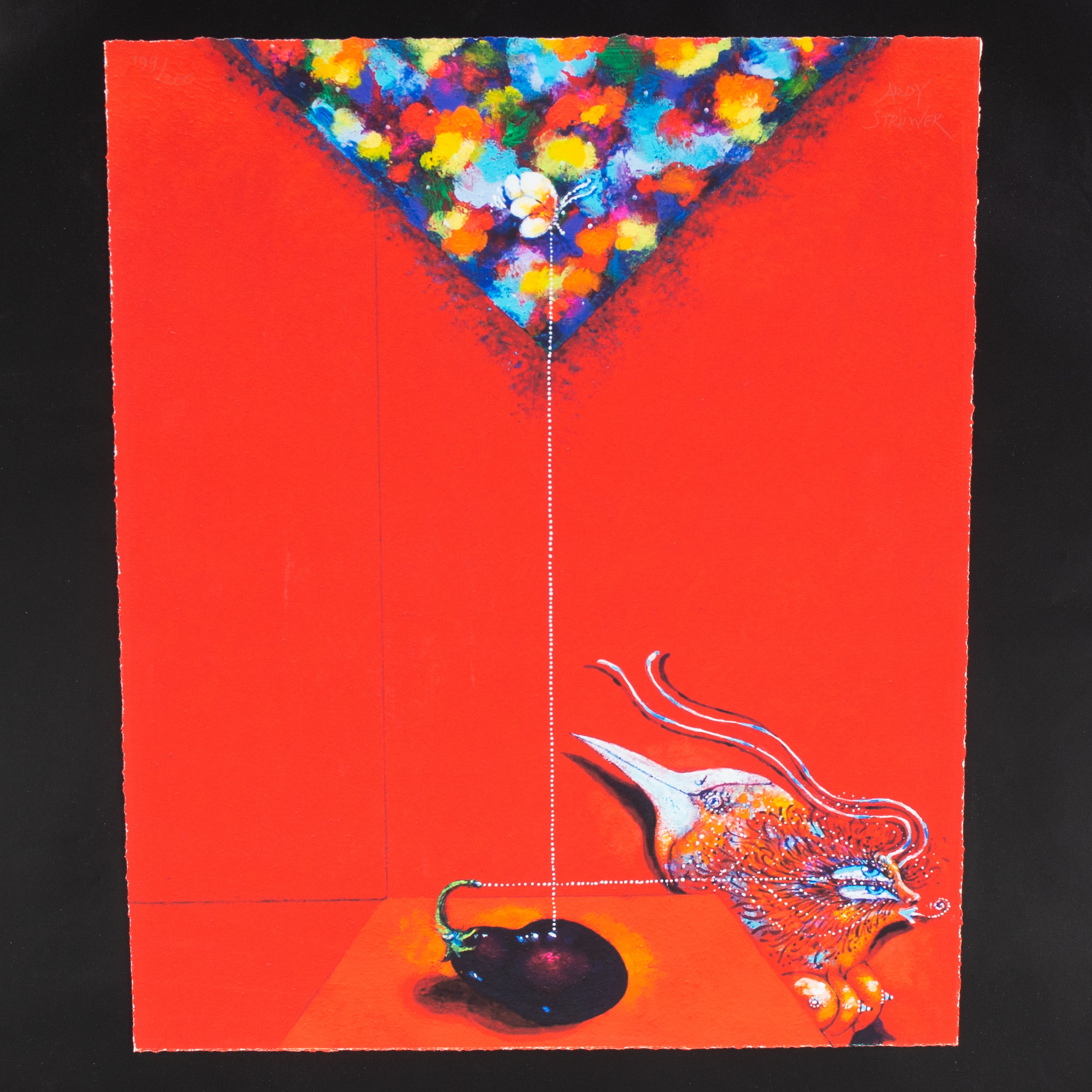 ARDY STRÜWER. Färglitografi, "Dreaming".
