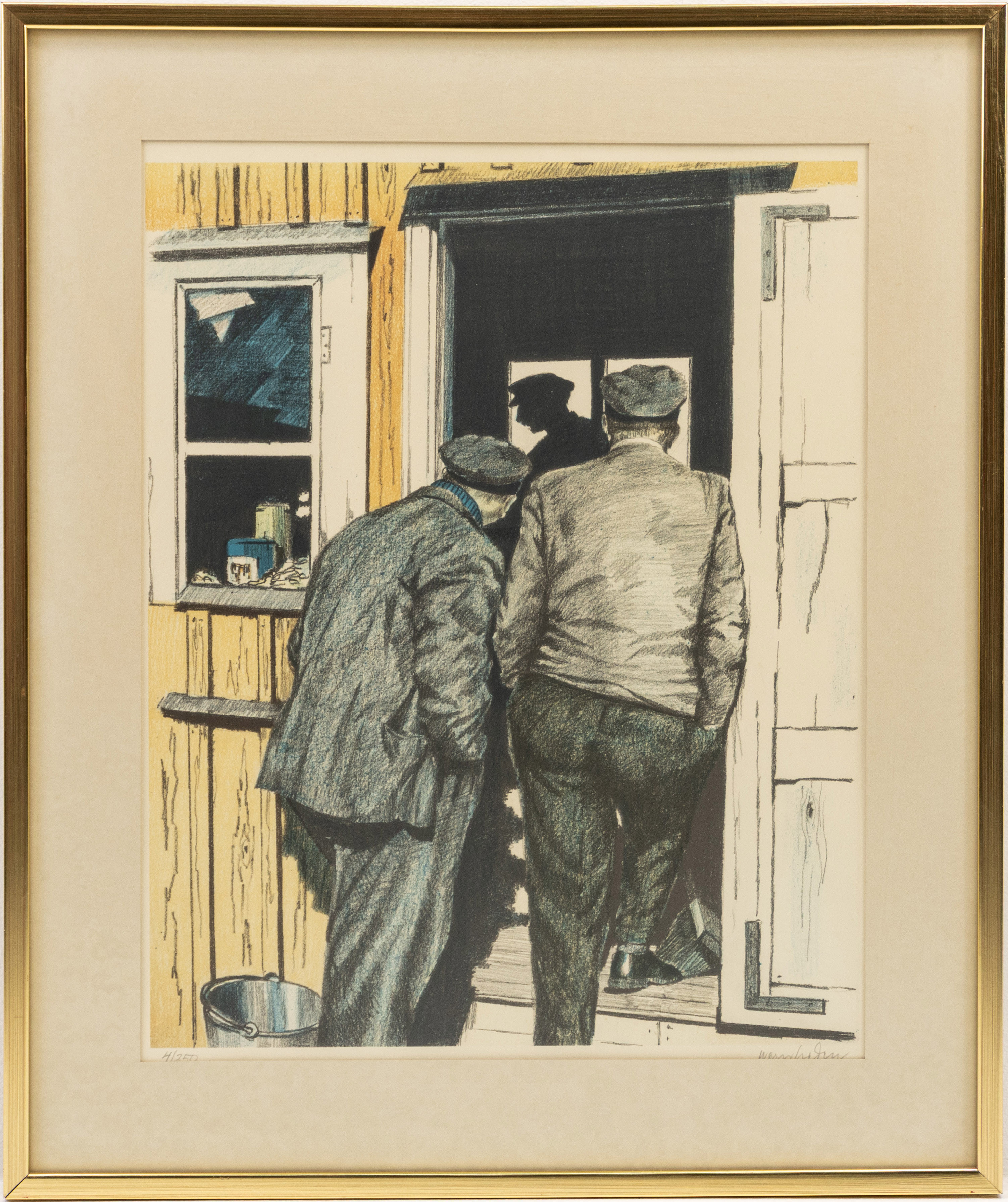 STIG WERNHEDEN. Litografi, signerad, numrerad 4/250.