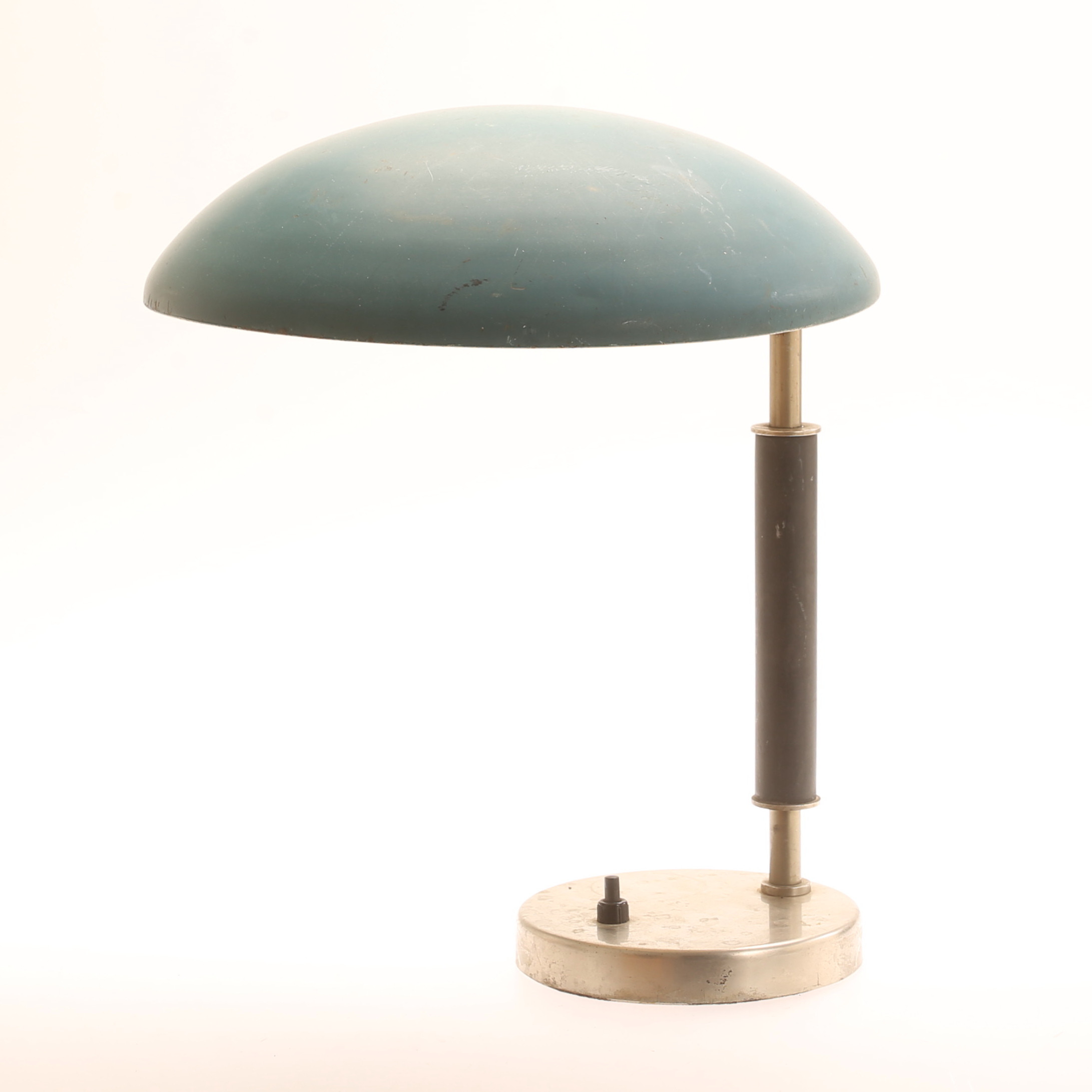 HARALD NOTINI. Bordslampa, metall. Arvid Böhlmarks Lampfabrik, 1930-tal.