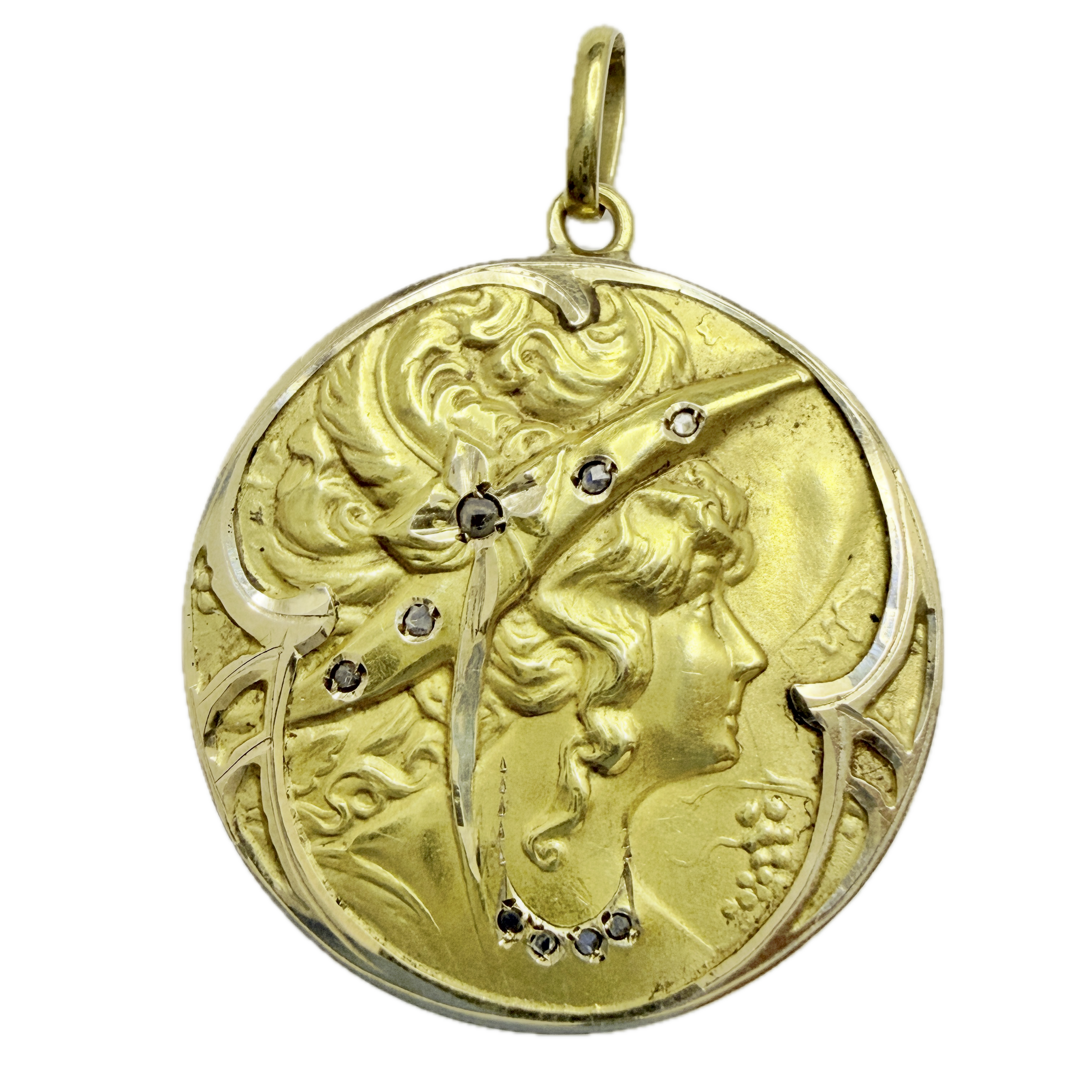 Hänge. 18k Guld. Jugendstil.