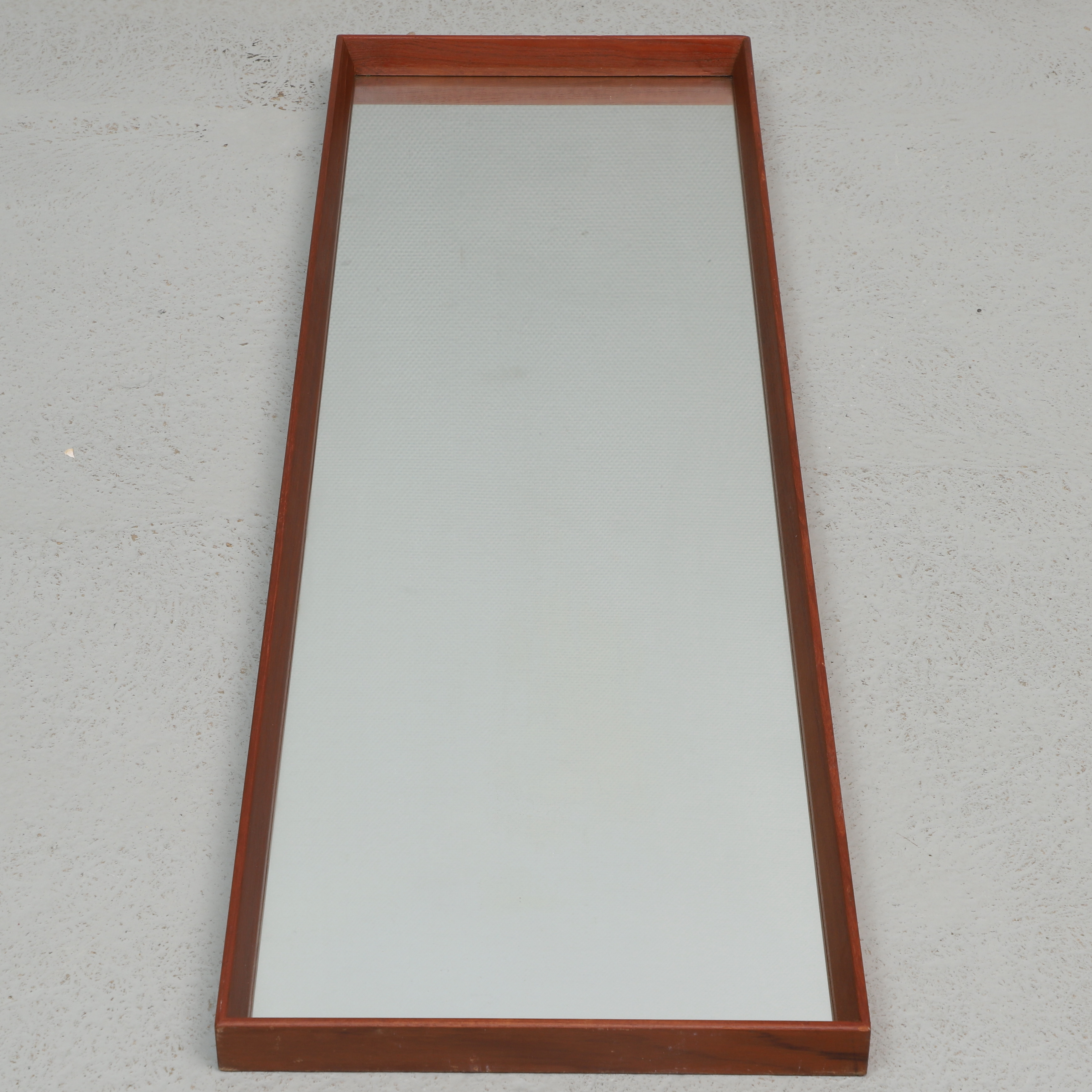 SPEGEL, glas och teak, 1950/1960-tal.