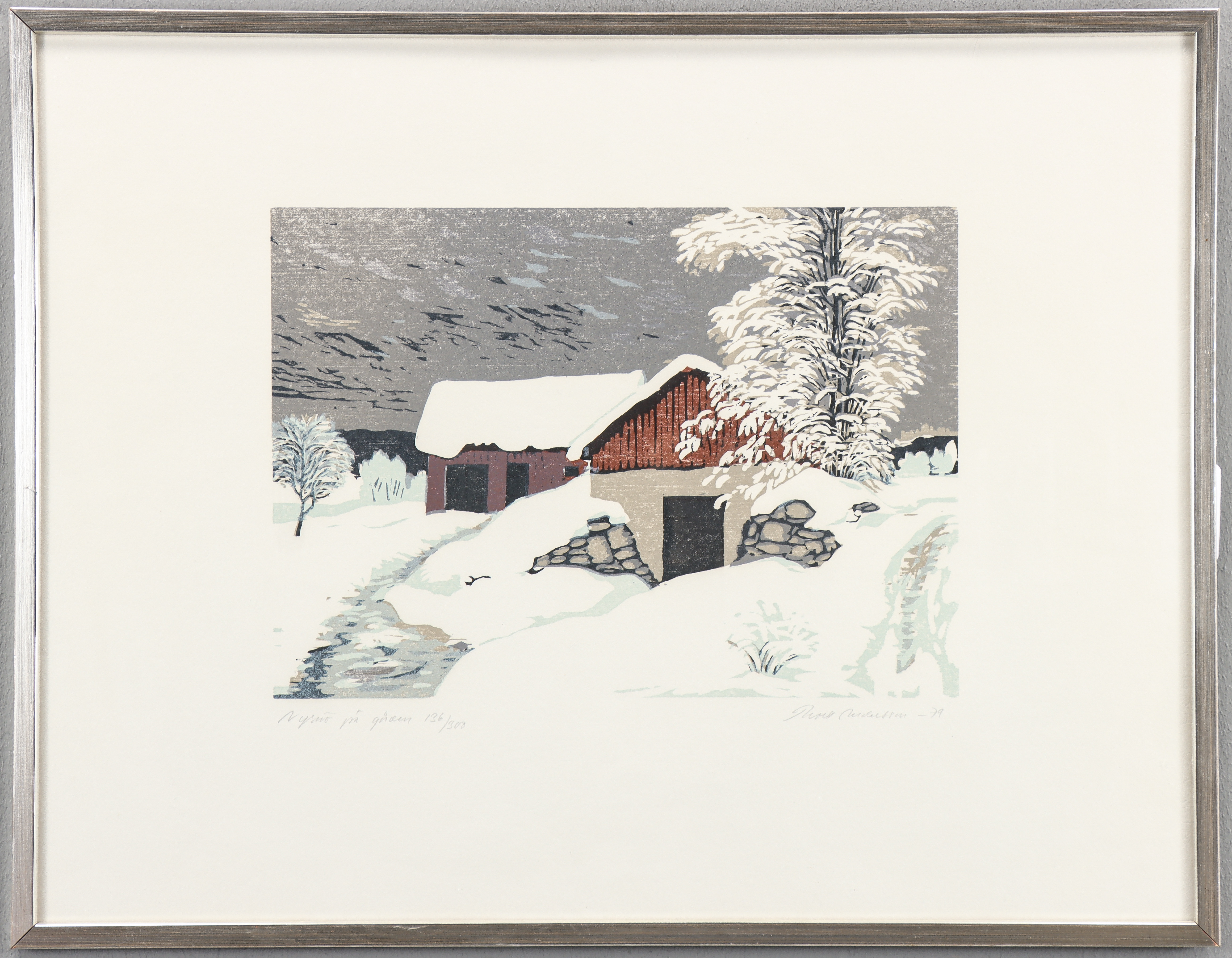 THORE ANDERSSON. Träsnitt 136/300, signerad -79.