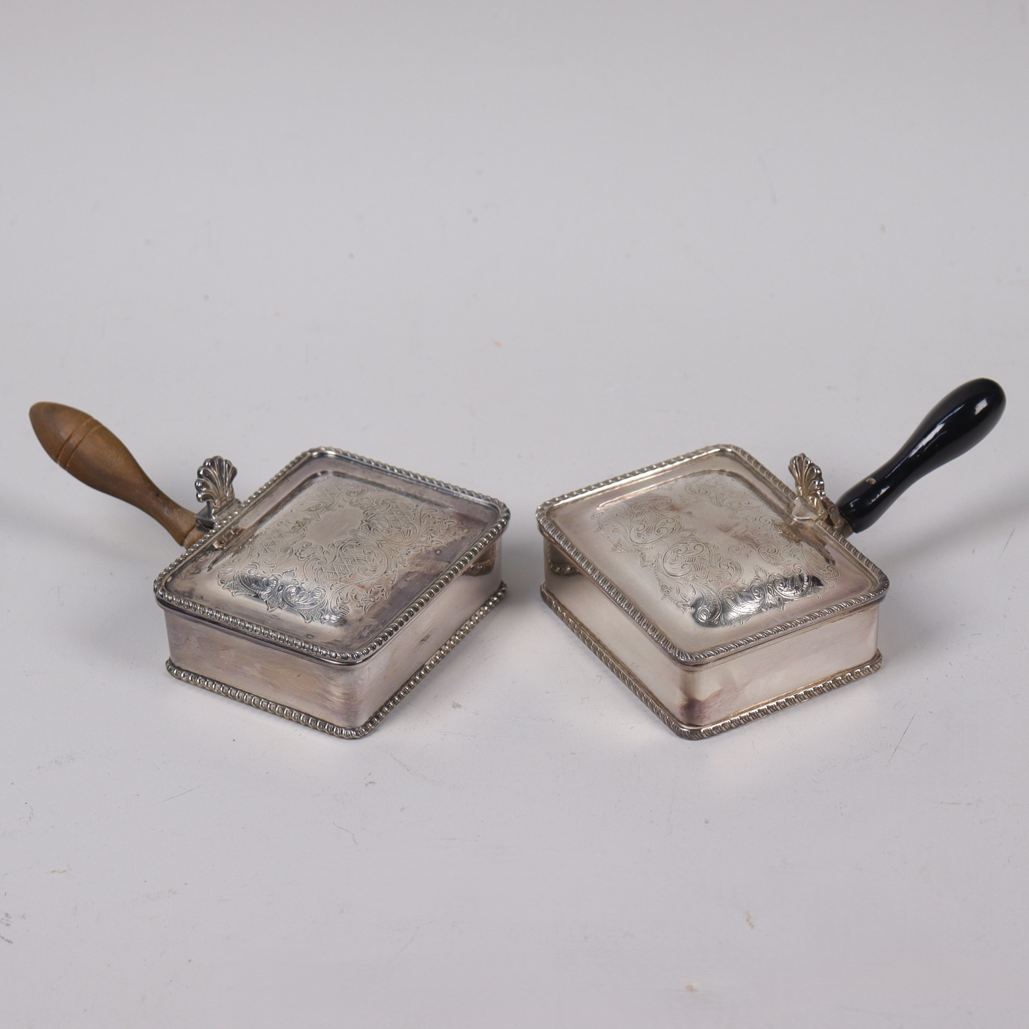 CIGARETTSKRIN, P.H.Vogel & Co Birimgham, nysilver, 2 st.