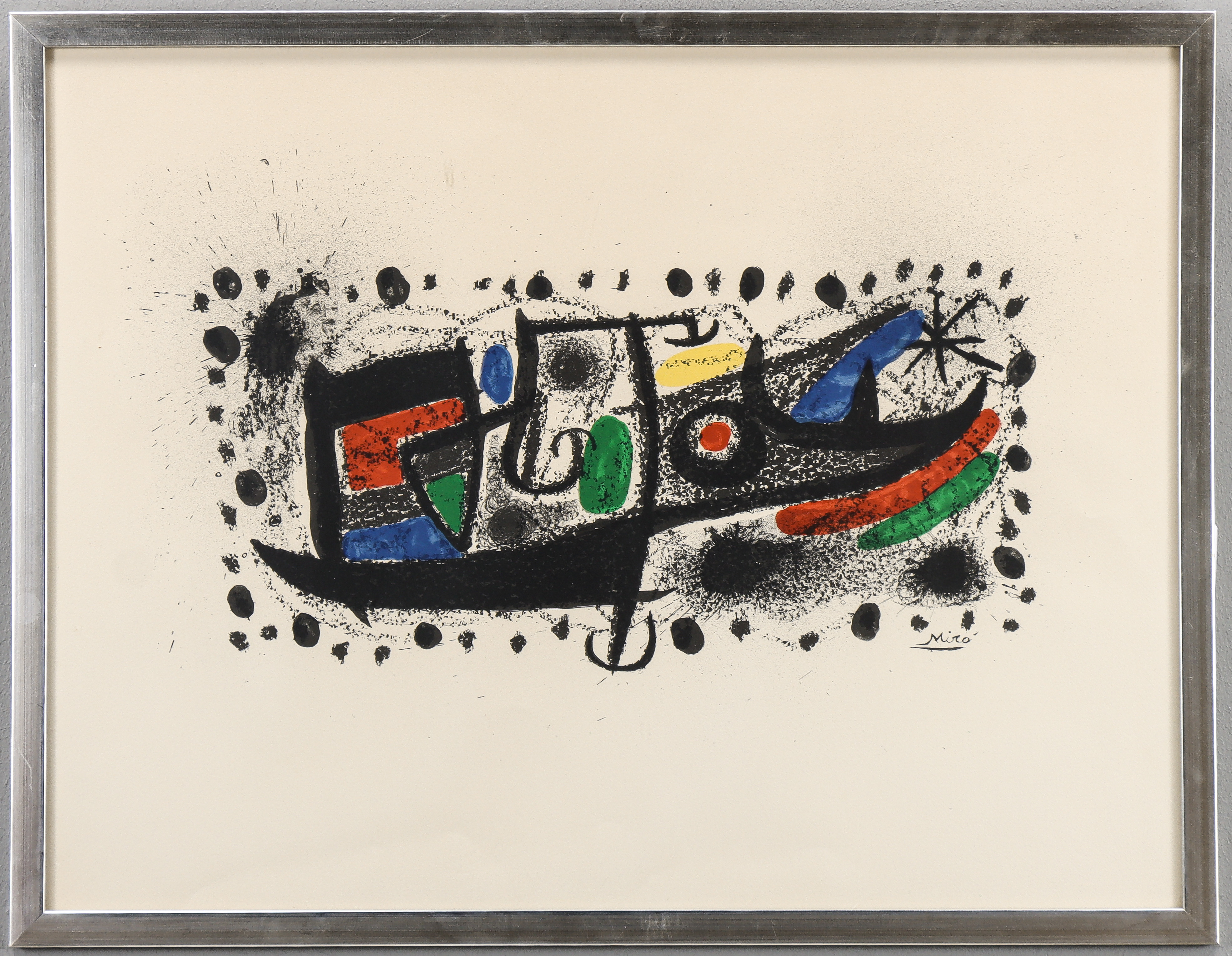 JOAN MIRÓ. EFTER. Grafiskt tryck, signerat i trycket.
