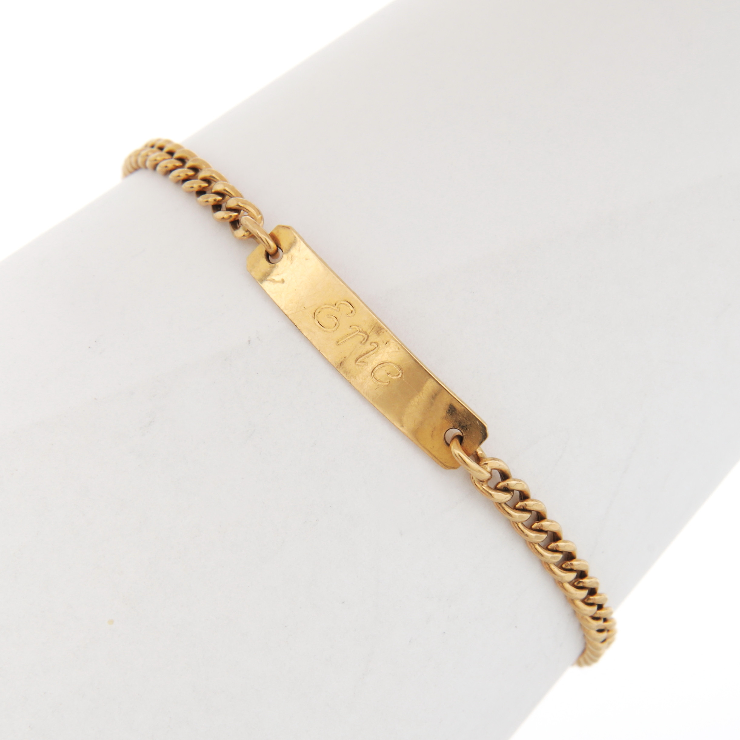 ARMBAND, guld 18K, "Eric", vikt 2,71 gram.