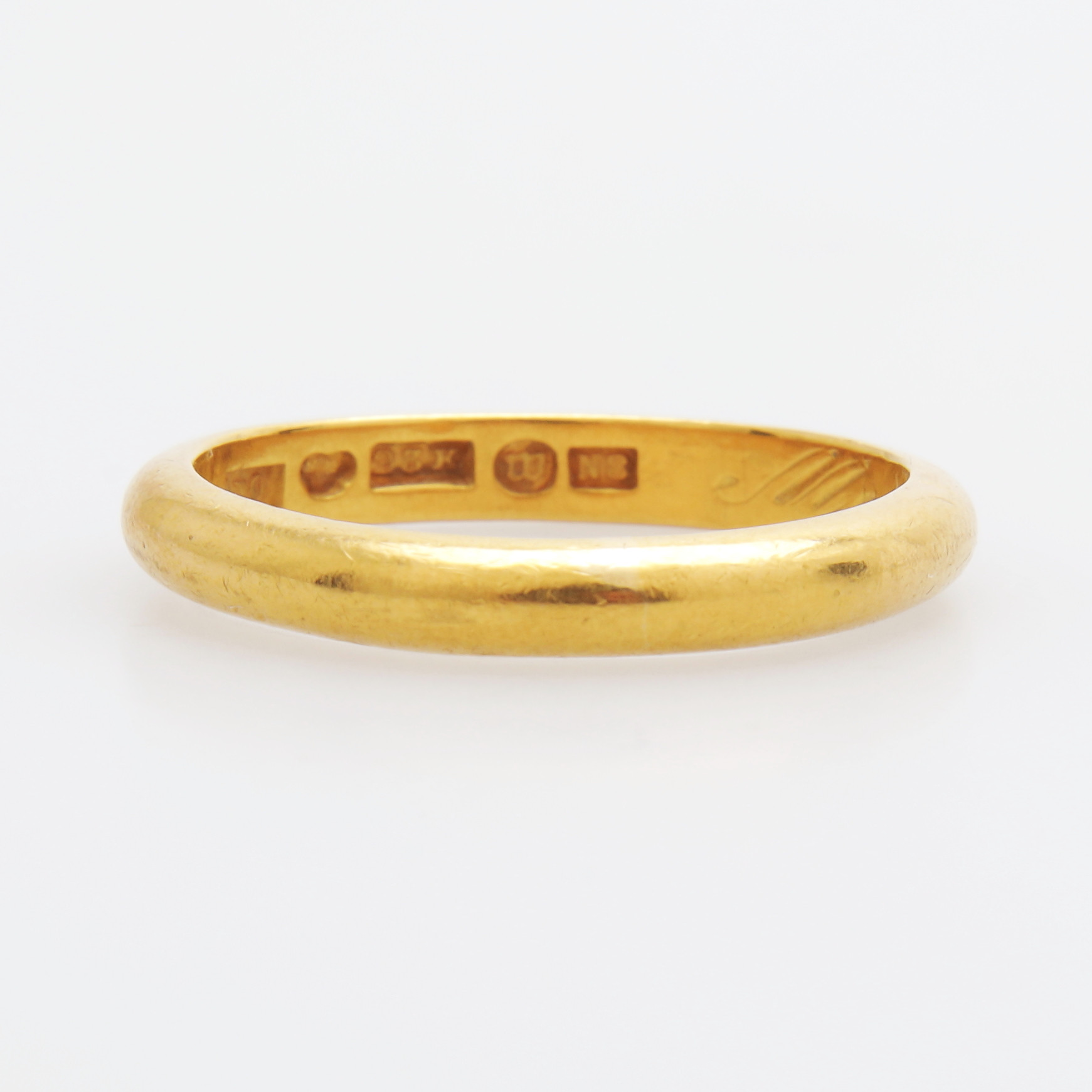 RING, guld 23K, Ohlsson Axel, Växjö, 1939, totalvikt 8,29 gram.